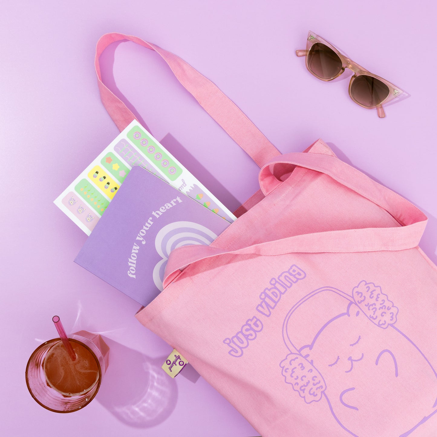OOPS Edition: Tote Bag (Just vibing) – 34 × 38 cm (School, Work & Everyday Use)