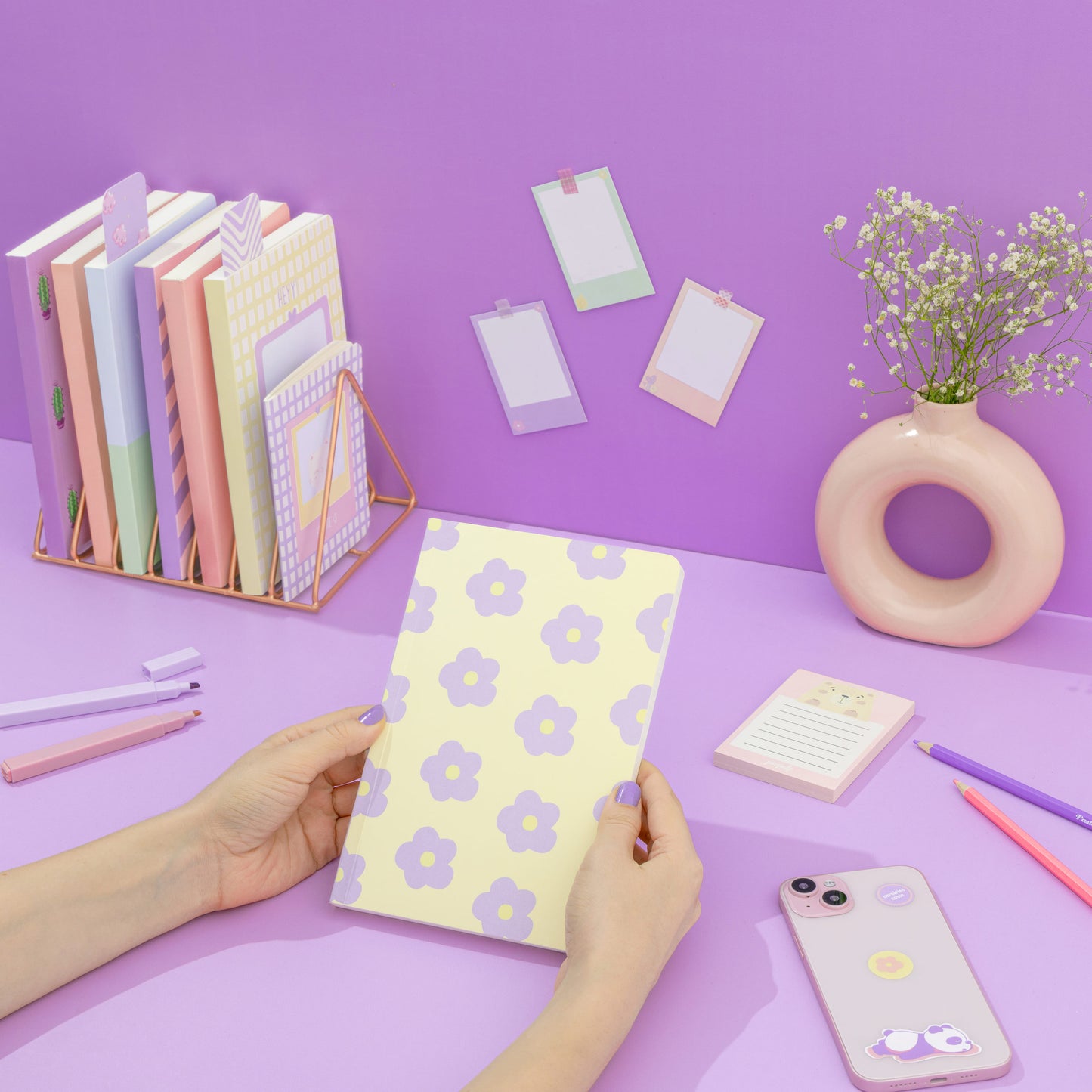 Multi-purpose A5 Notebook "Sunny bouquet''