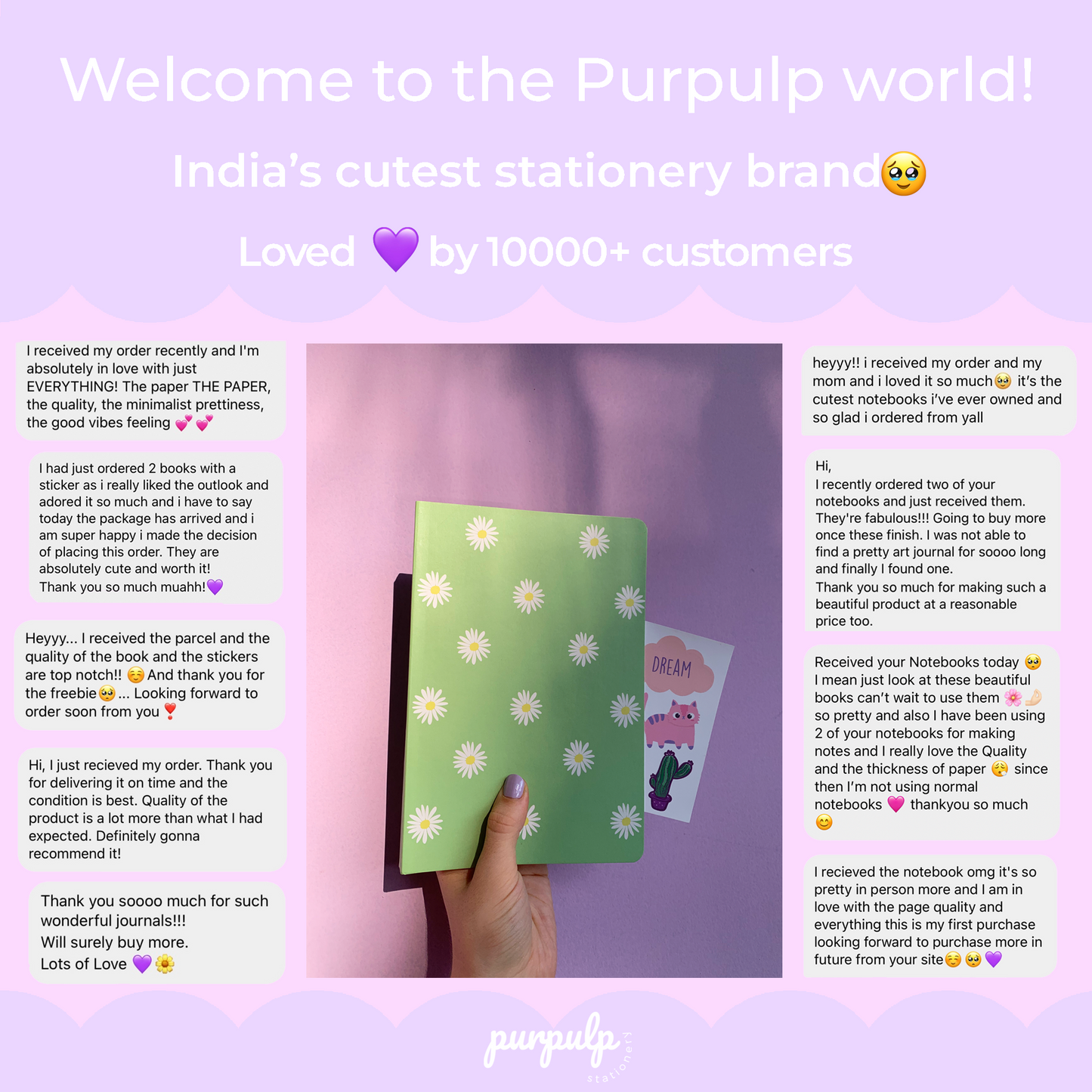 Multi-purpose A5 Notebook "Daisies"