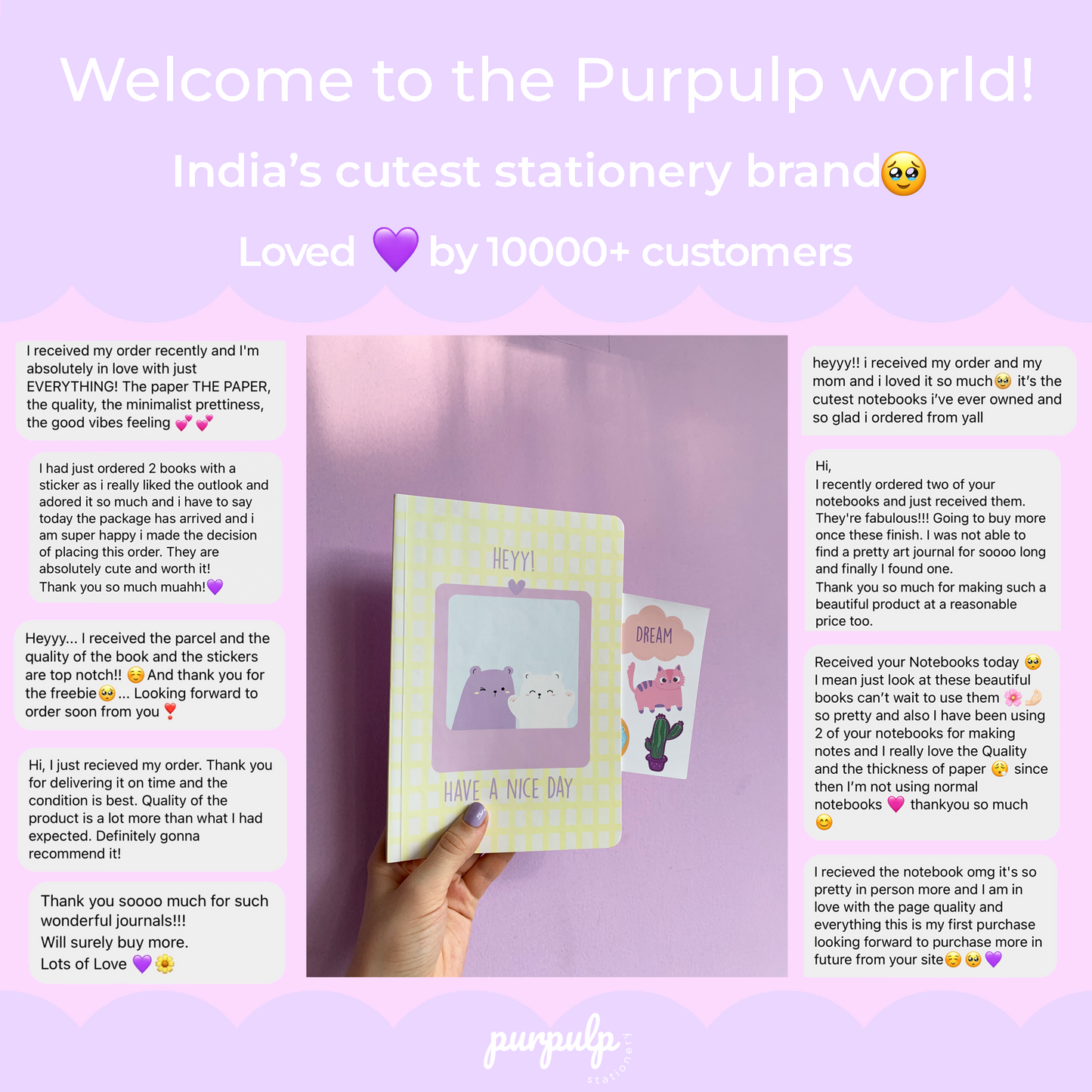 Multi-purpose A5 Notebook "Hey! Have a nice day"