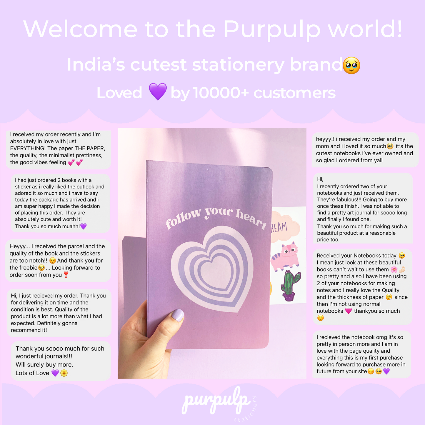 Multi-purpose A5 Notebook "Follow your heart"