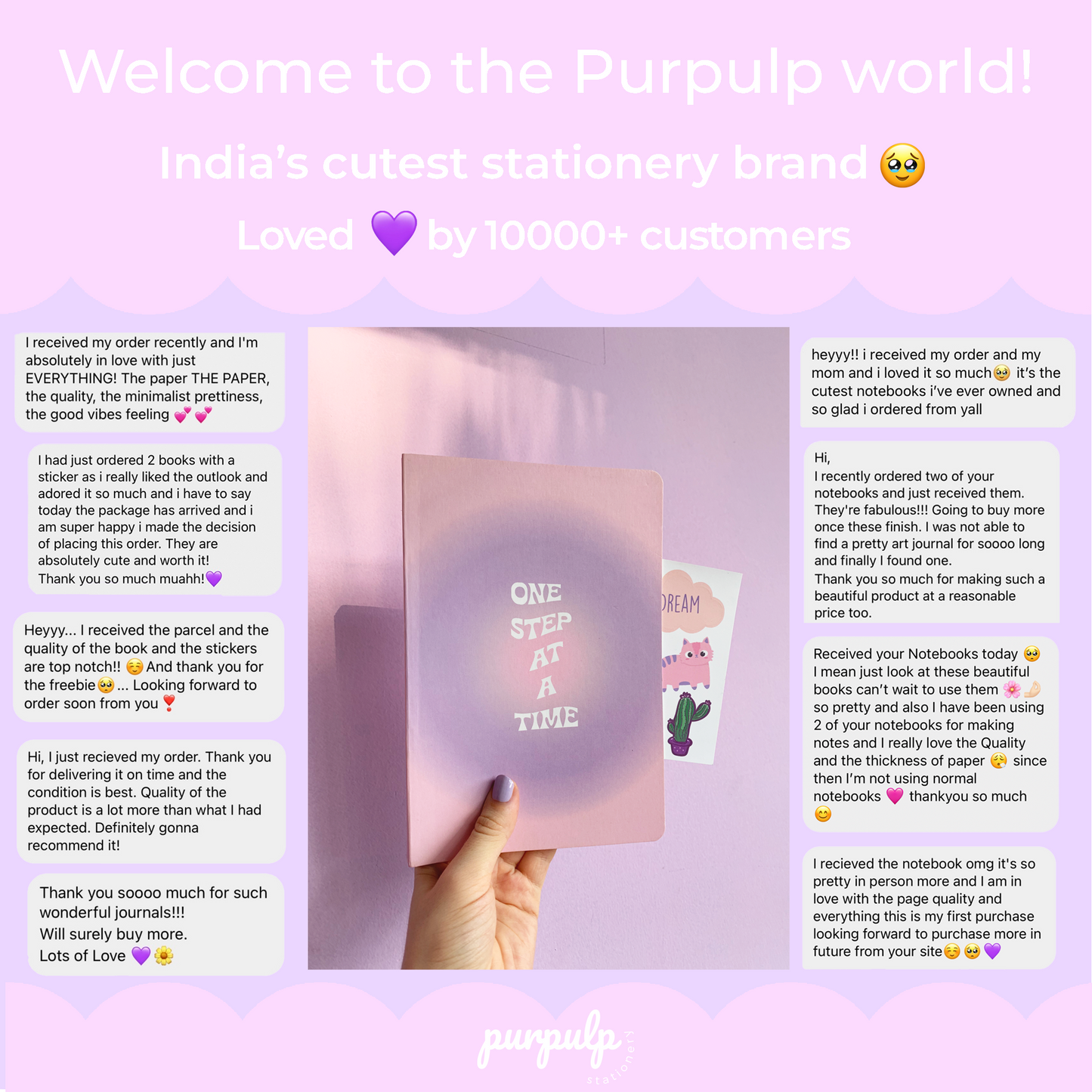 Multi-purpose A5 Notebook "One step at a time''