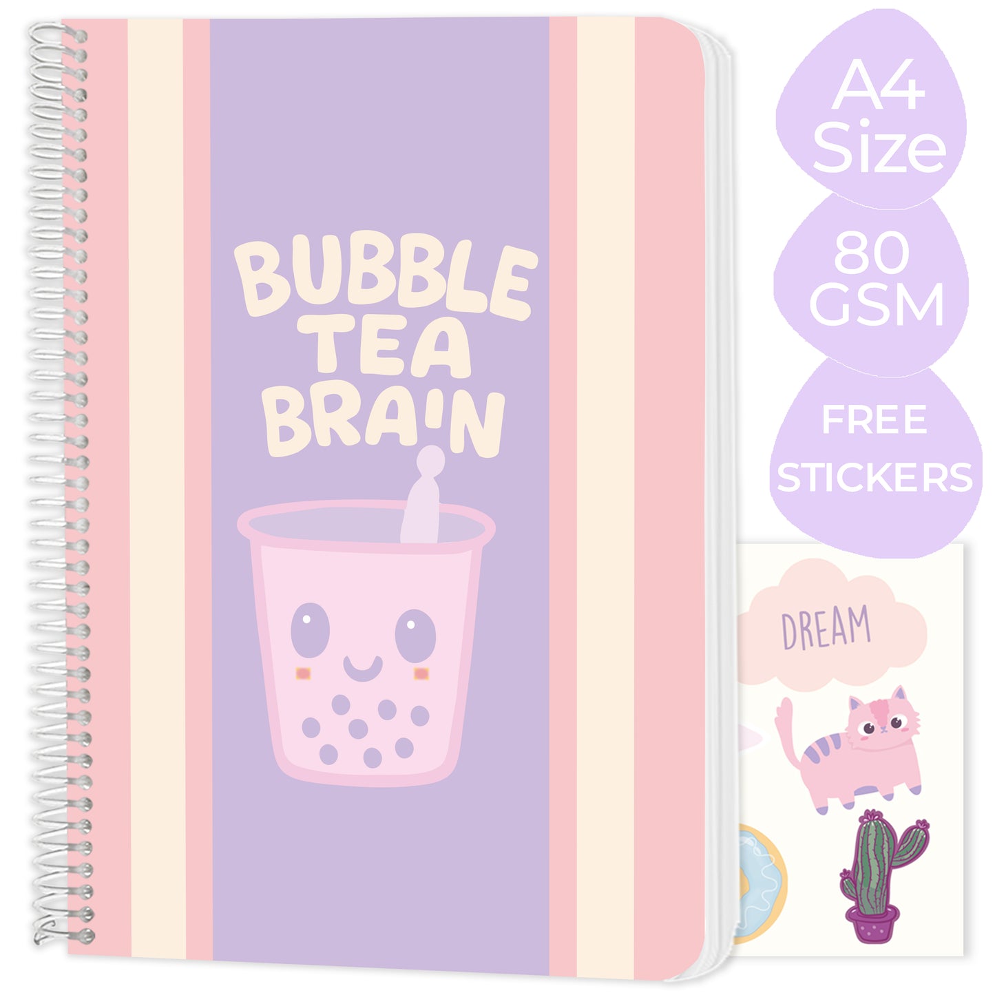 New A4 spiral notebooks - Pack of 6