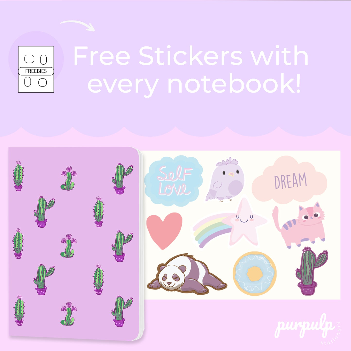 Multi-purpose A5 Notebook "Cactus"