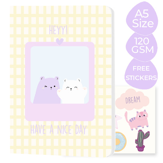 Multi-purpose A5 Notebook "Hey! Have a nice day"