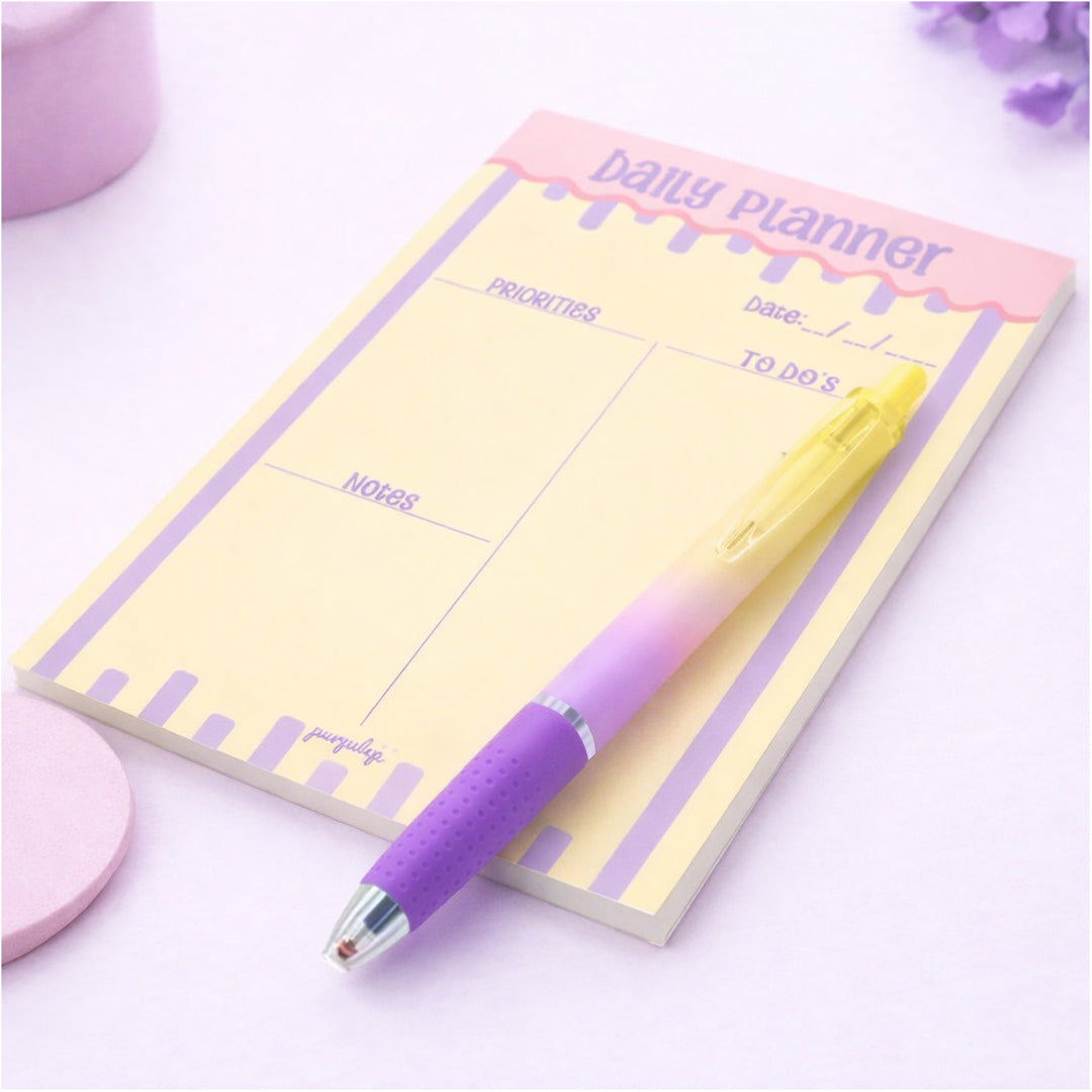 Pastel Gel Pen - Lavender Lemon (Blue Ink)