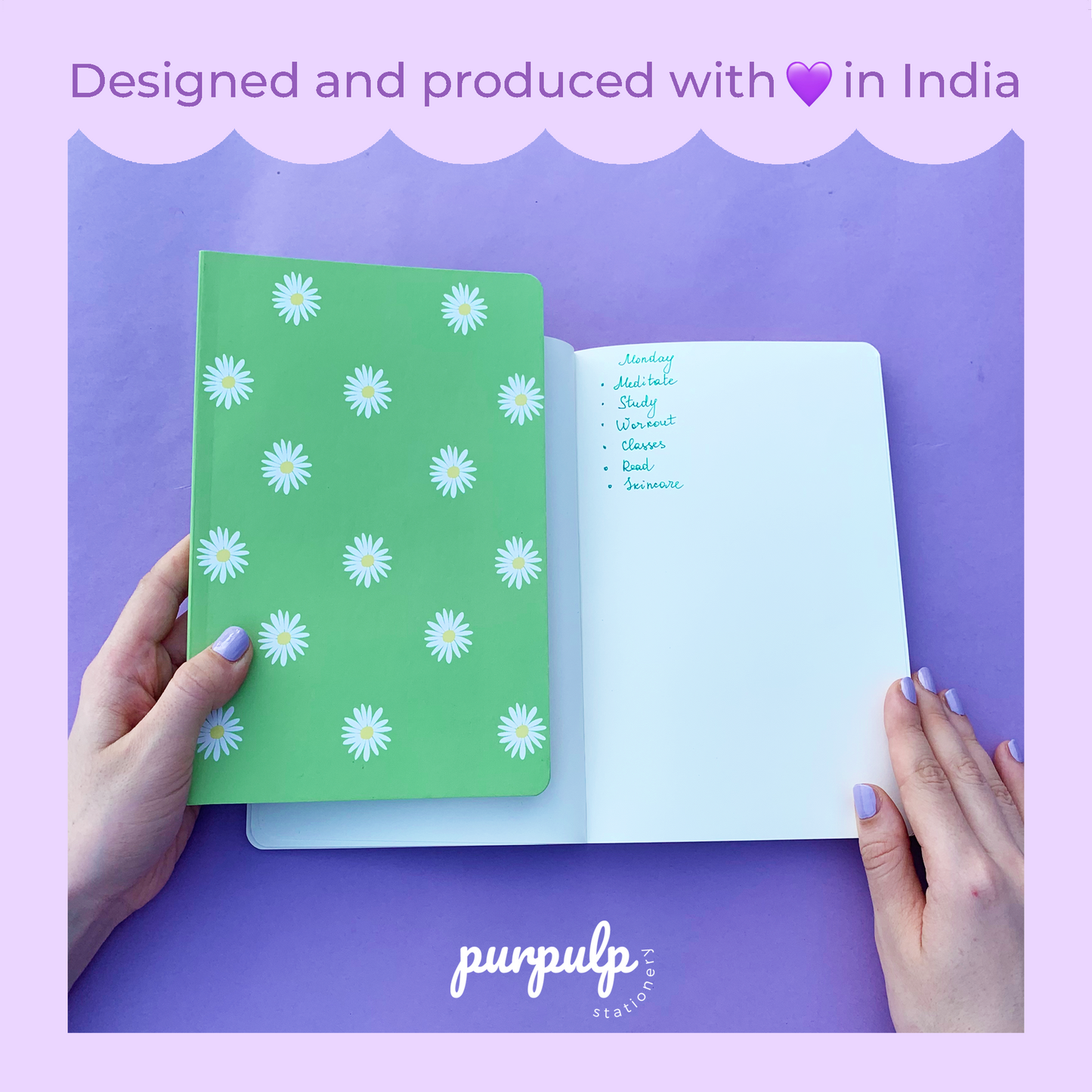 Multi-purpose A5 Notebook "Daisies"