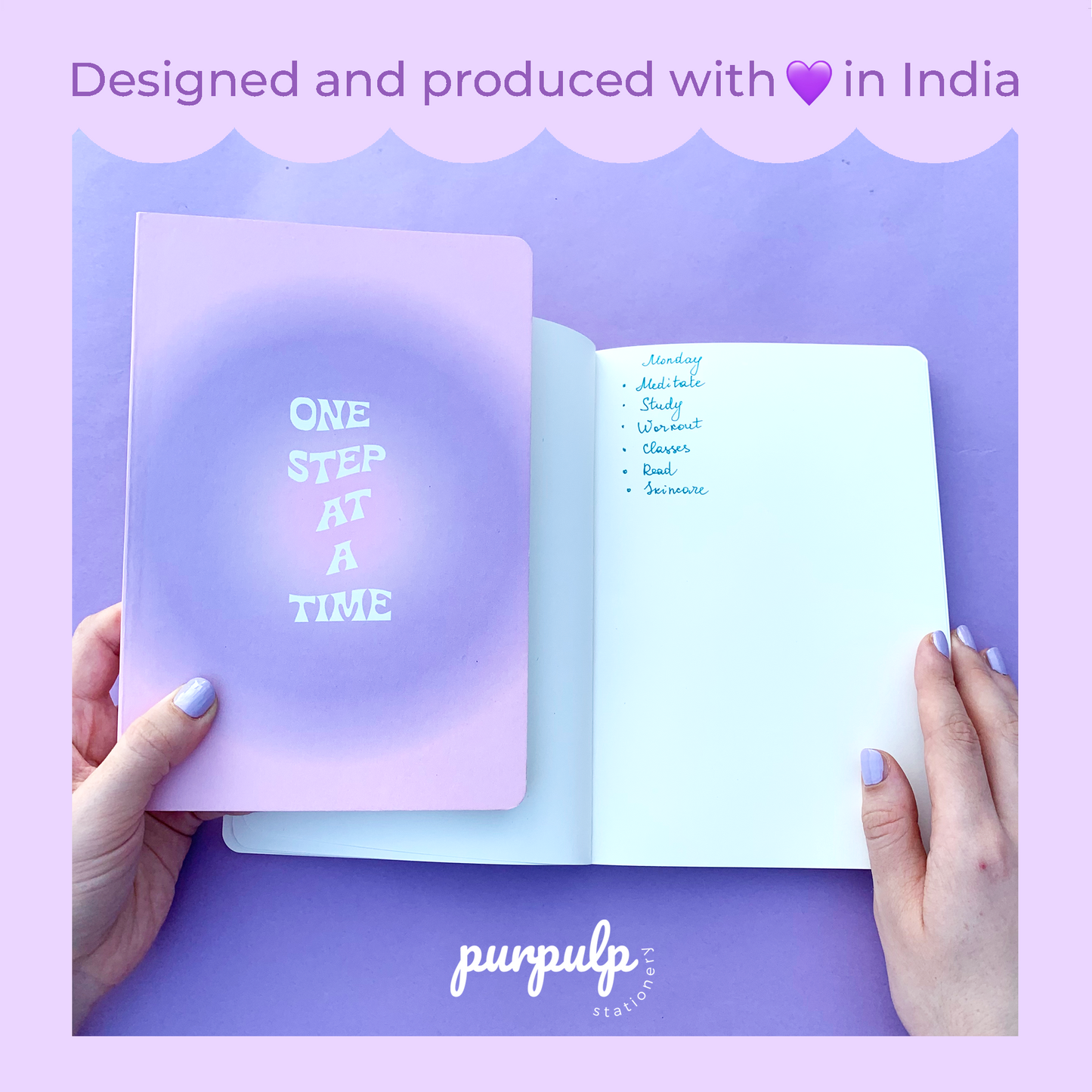 Multi-purpose A5 Notebook "One step at a time''