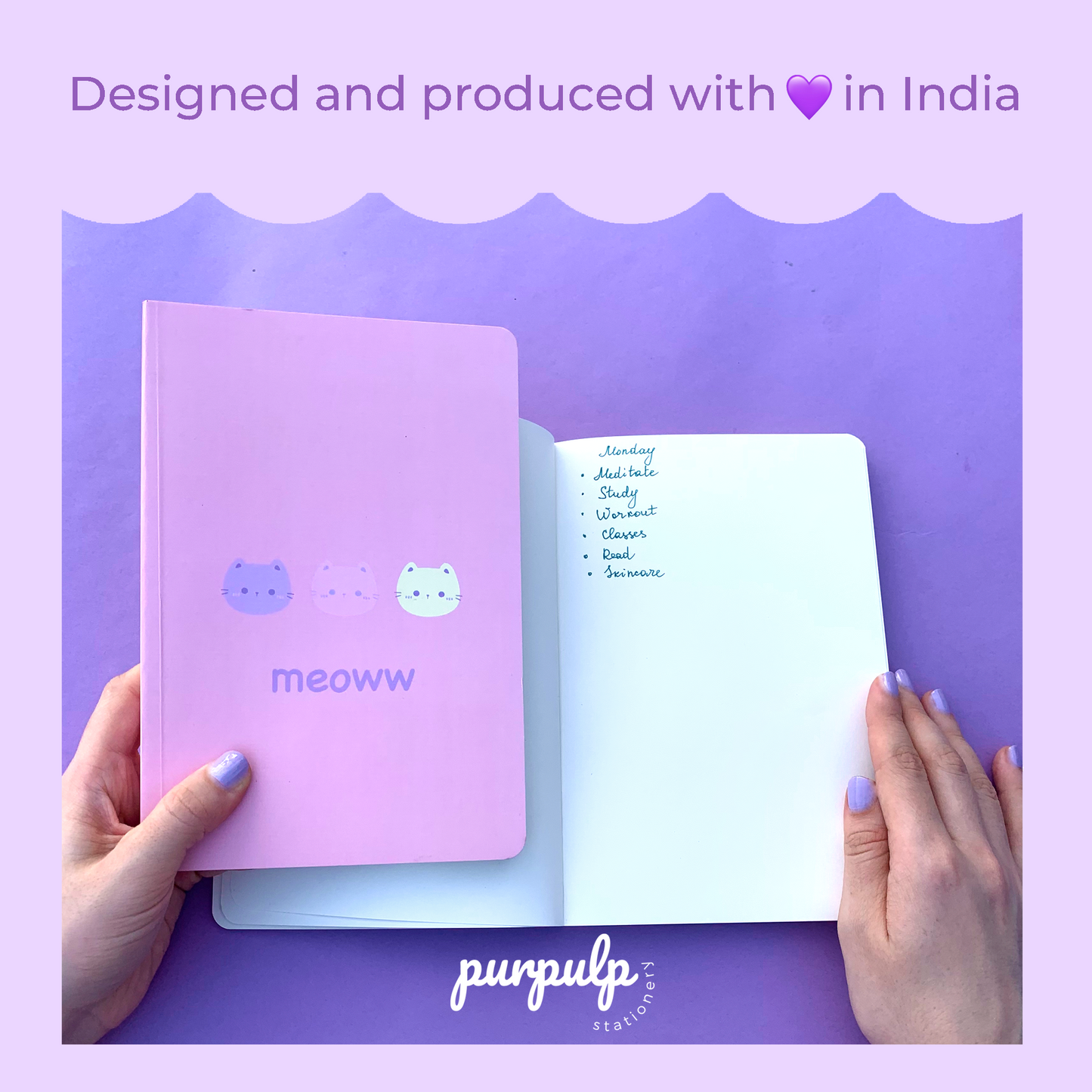 Multi-purpose A5 Notebook "Meoww"