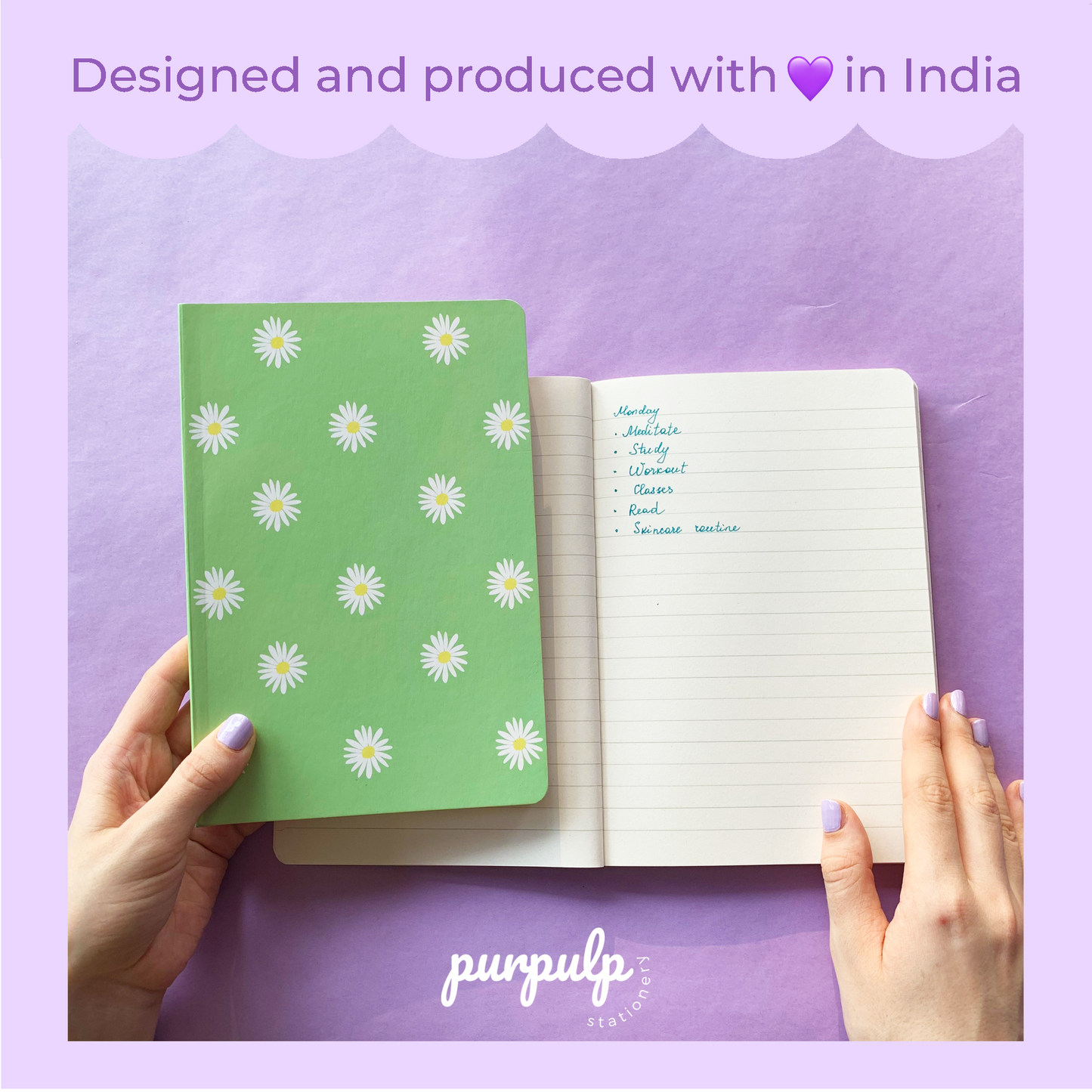 Multi-purpose A5 Notebook "Daisies"