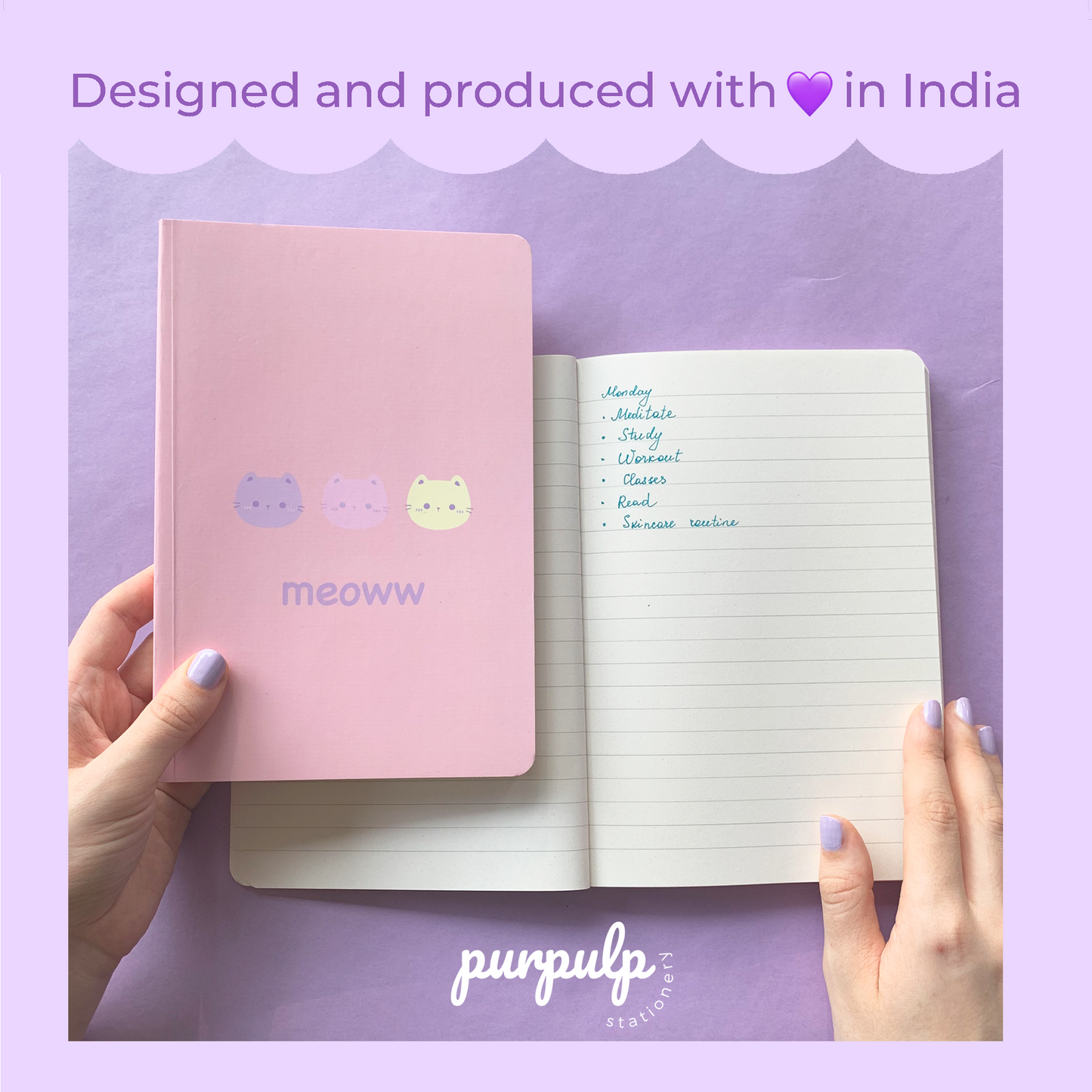 Multi-purpose A5 Notebook "Meoww"