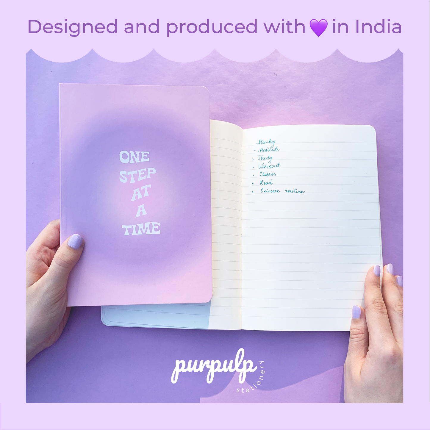 Multi-purpose A5 Notebook "One step at a time''