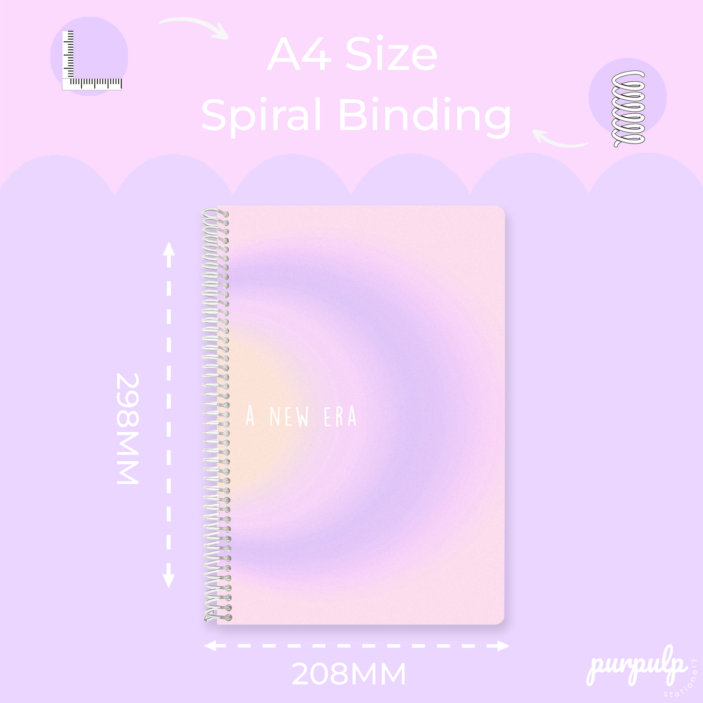 A4 spiral notebook "A new era"