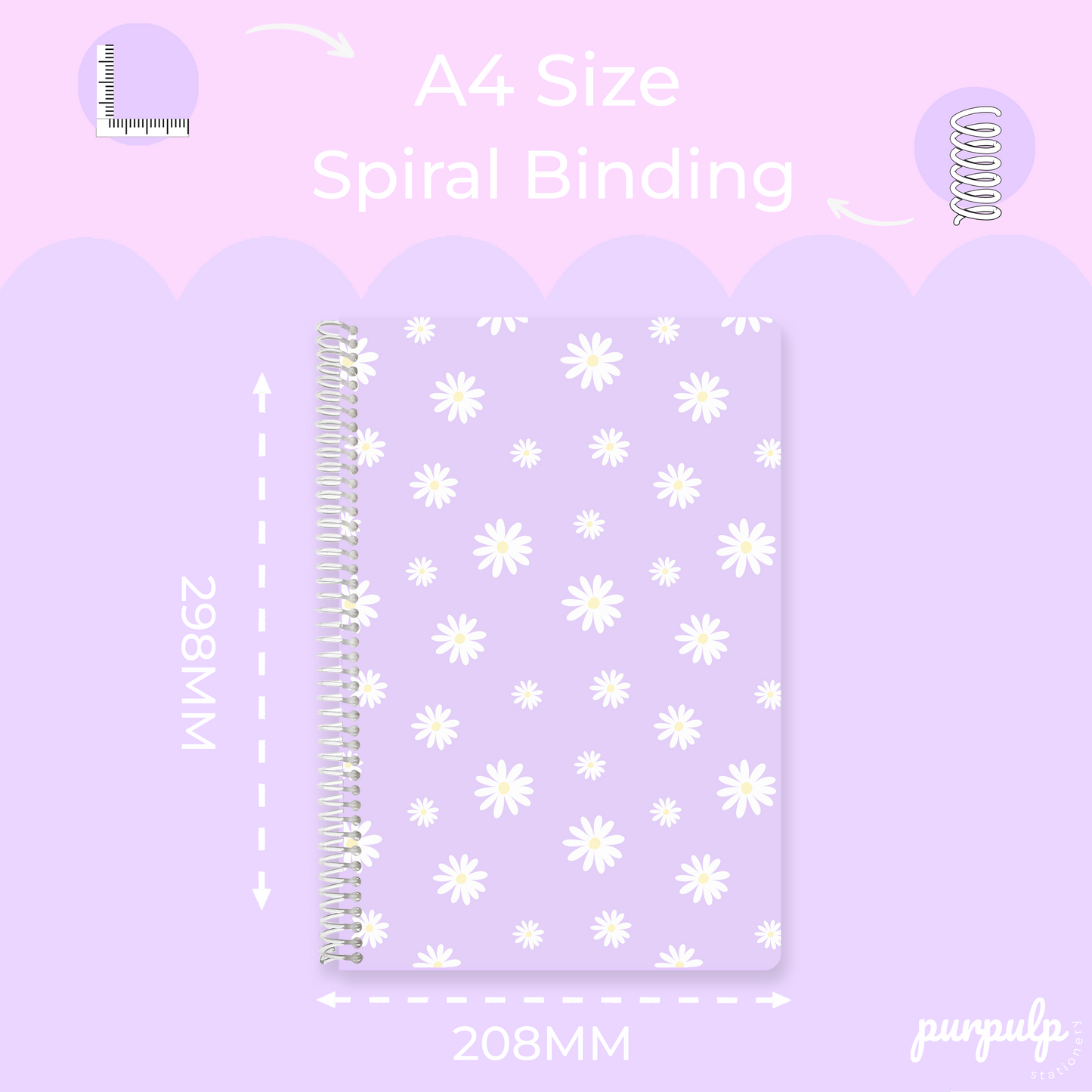 A4 spiral notebook "Daisy dream"