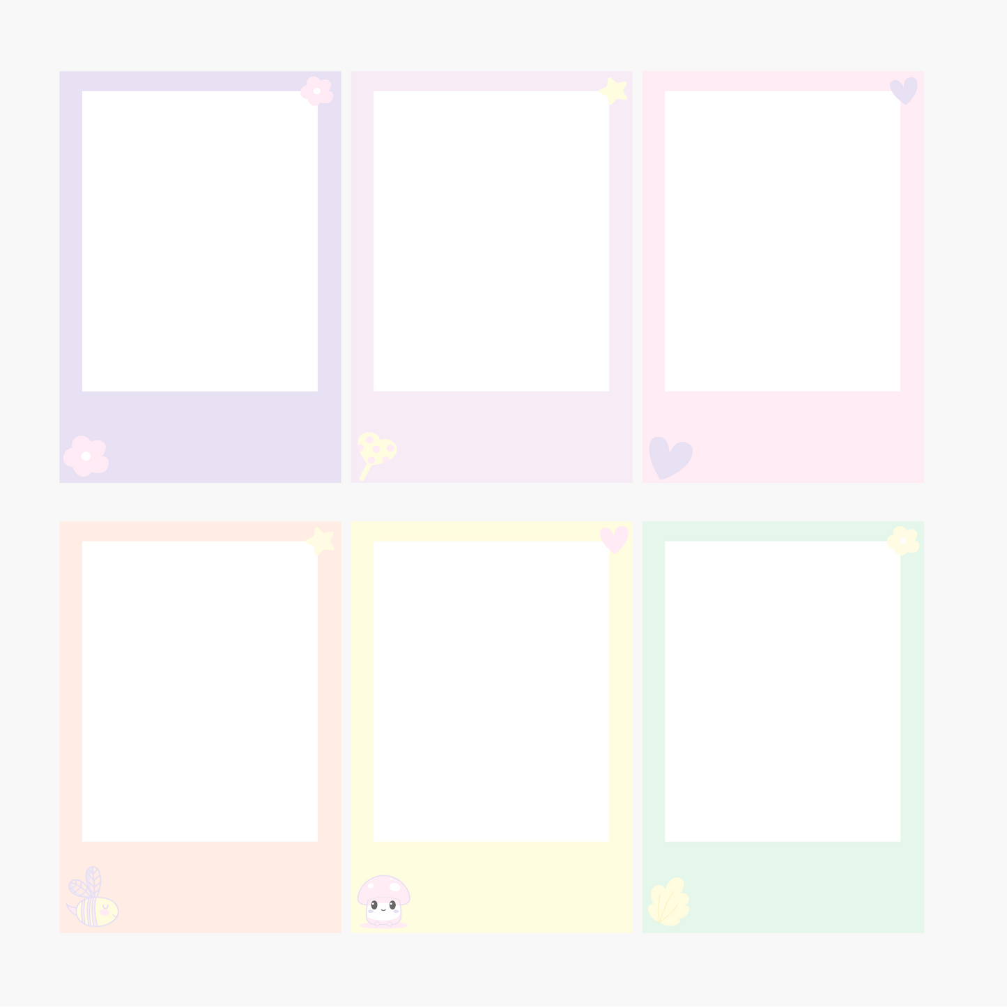 Polaroid cards - Pack of 6