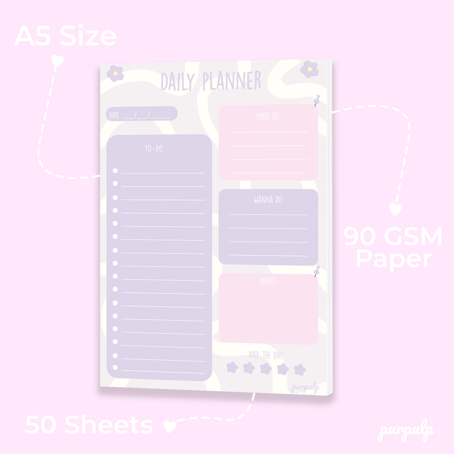 Daily Planner - Wavy Day
