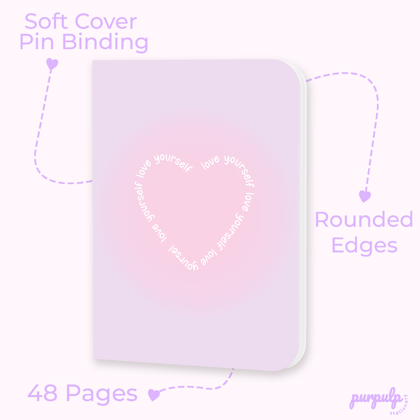 Candy Floss Gift Set: Tote Bag, Multi-purpose A5 Notebook, Pocket Notebooks, Pocket Notepad, Bookmarks, Sticker Sheet & Gift Bag