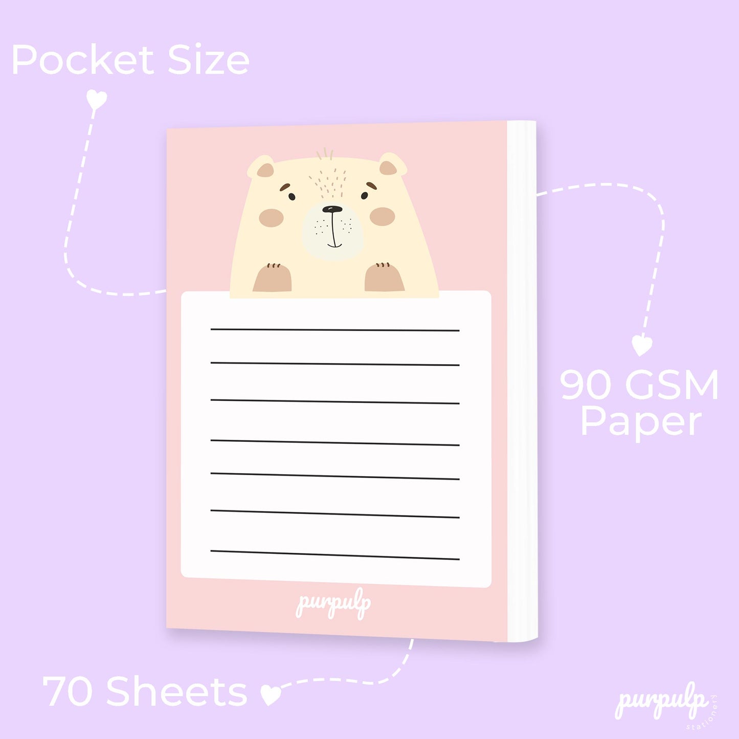 Pocket Notepad - Bear