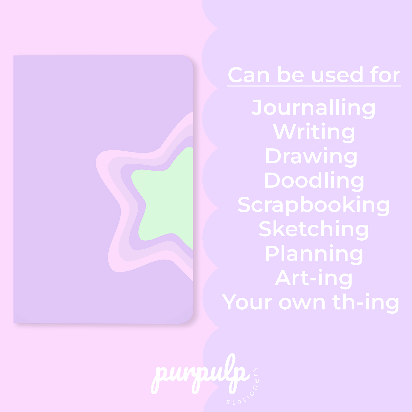 Multi-purpose A5 Notebook "You are a star"