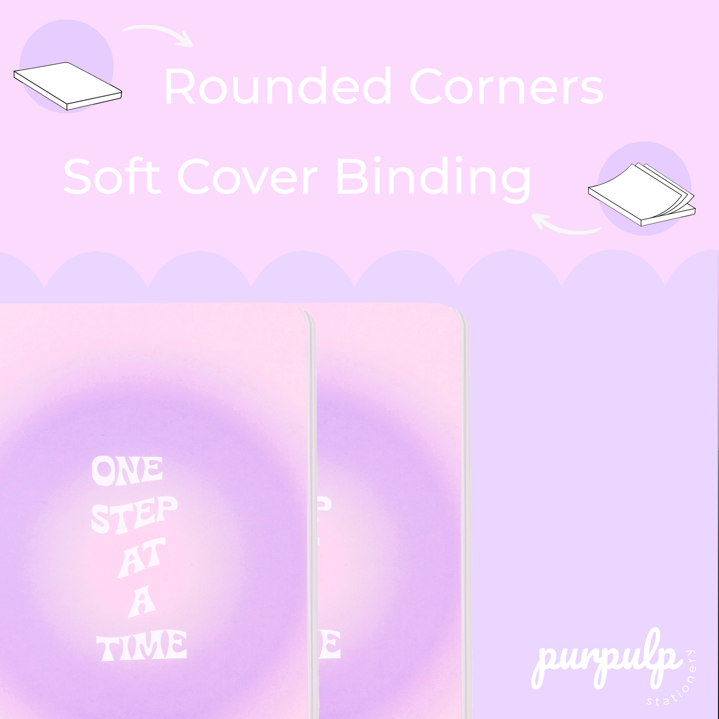 Multi-purpose A5 Notebook "One step at a time''