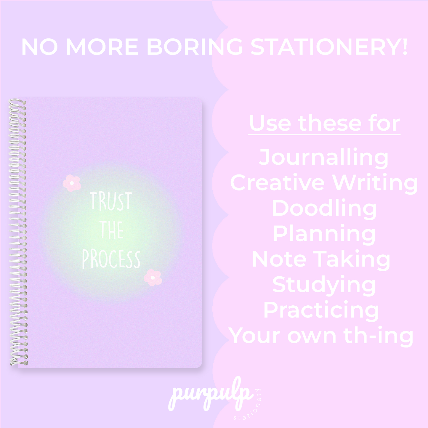 A4 Spiral Notebook "Trust the process"