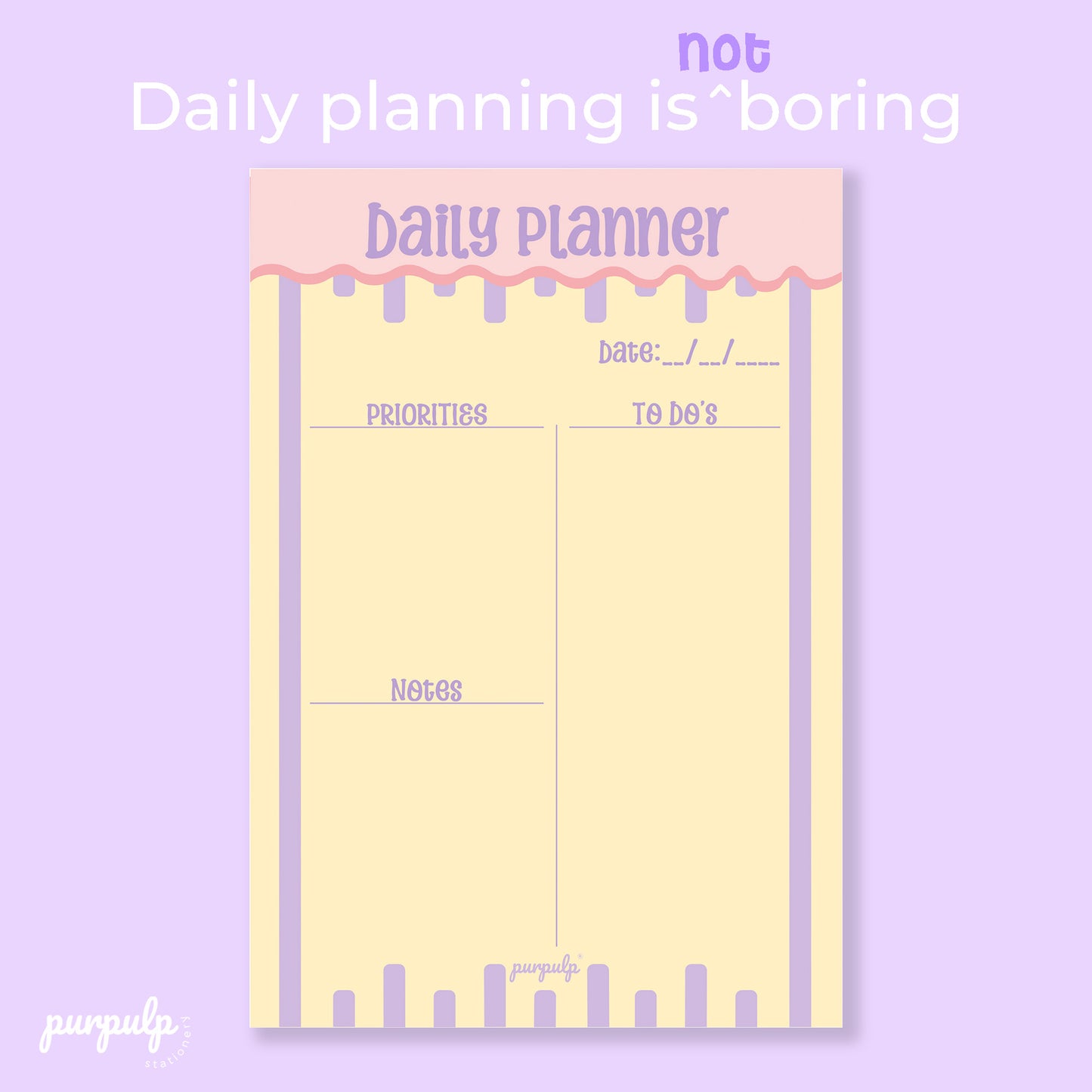 Daily Planner - Yellow Dreams