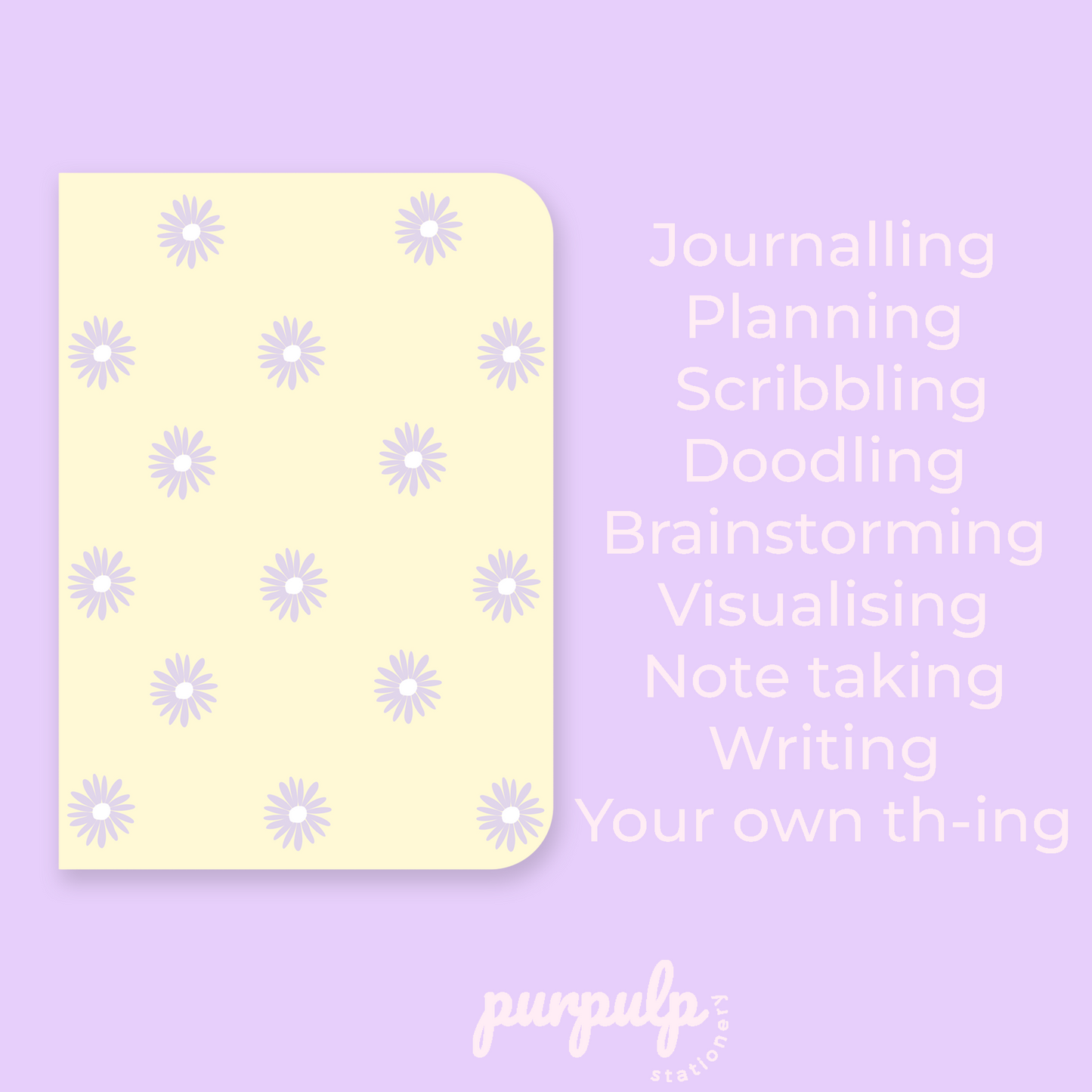 Pocket Notebook "Purple Meadow"