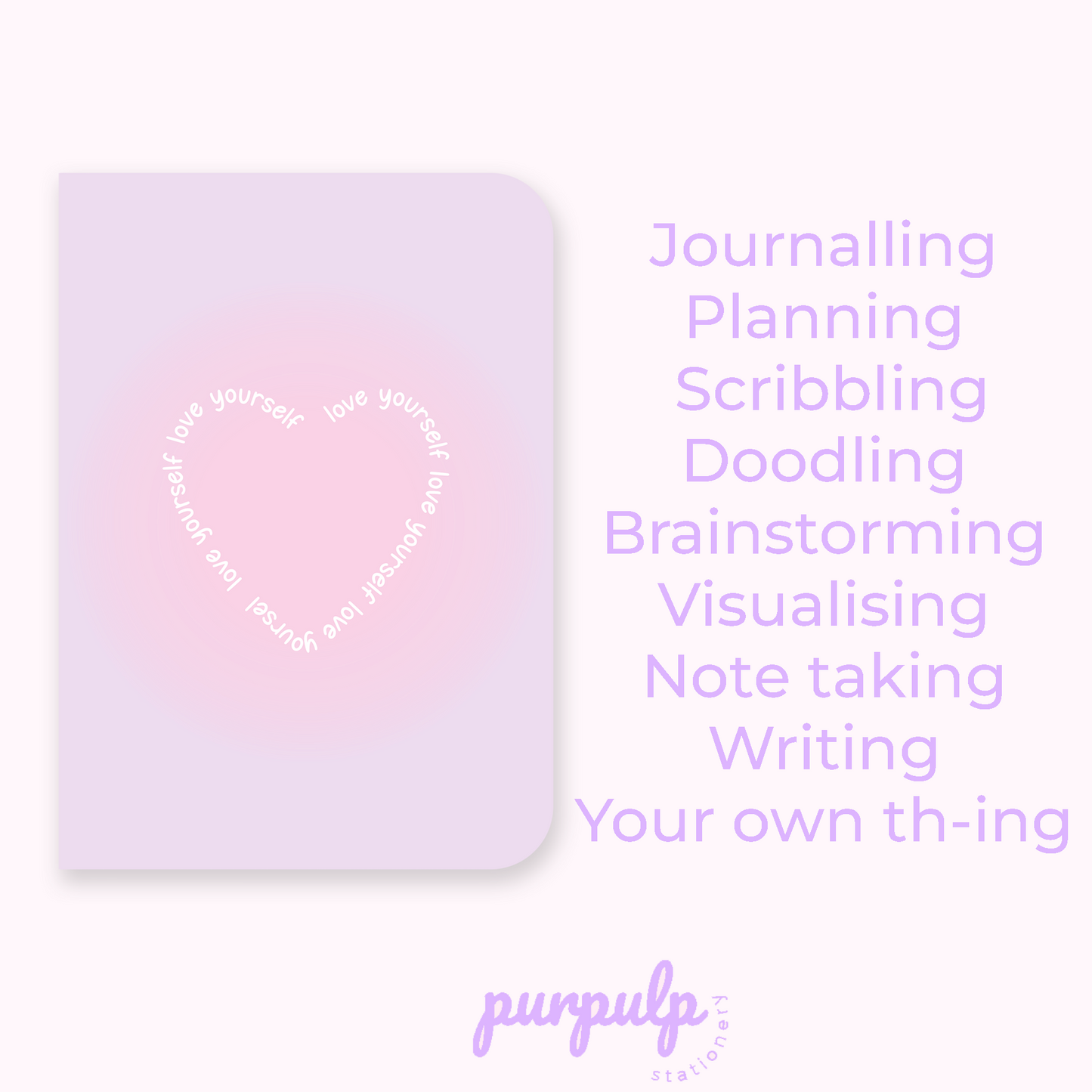 Pocket Notebook "Love Yourself"