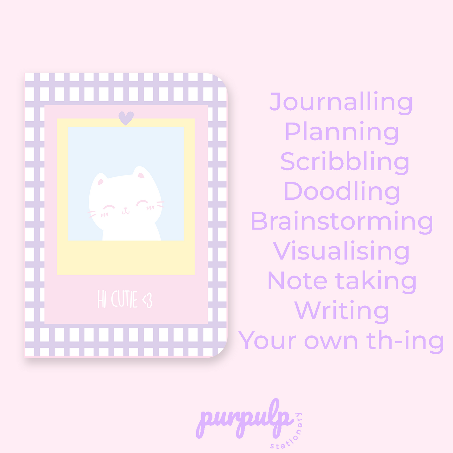Pocket Notebook "Hi cutie"