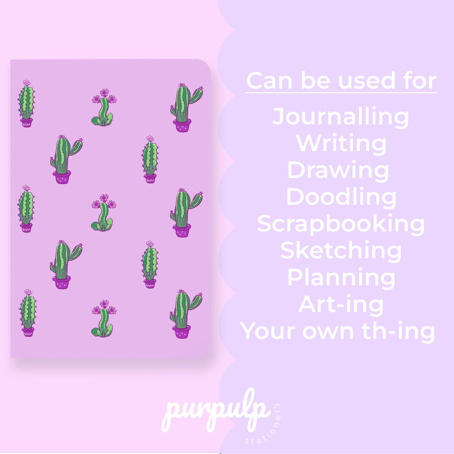 Multi-purpose A5 Notebook "Cactus"