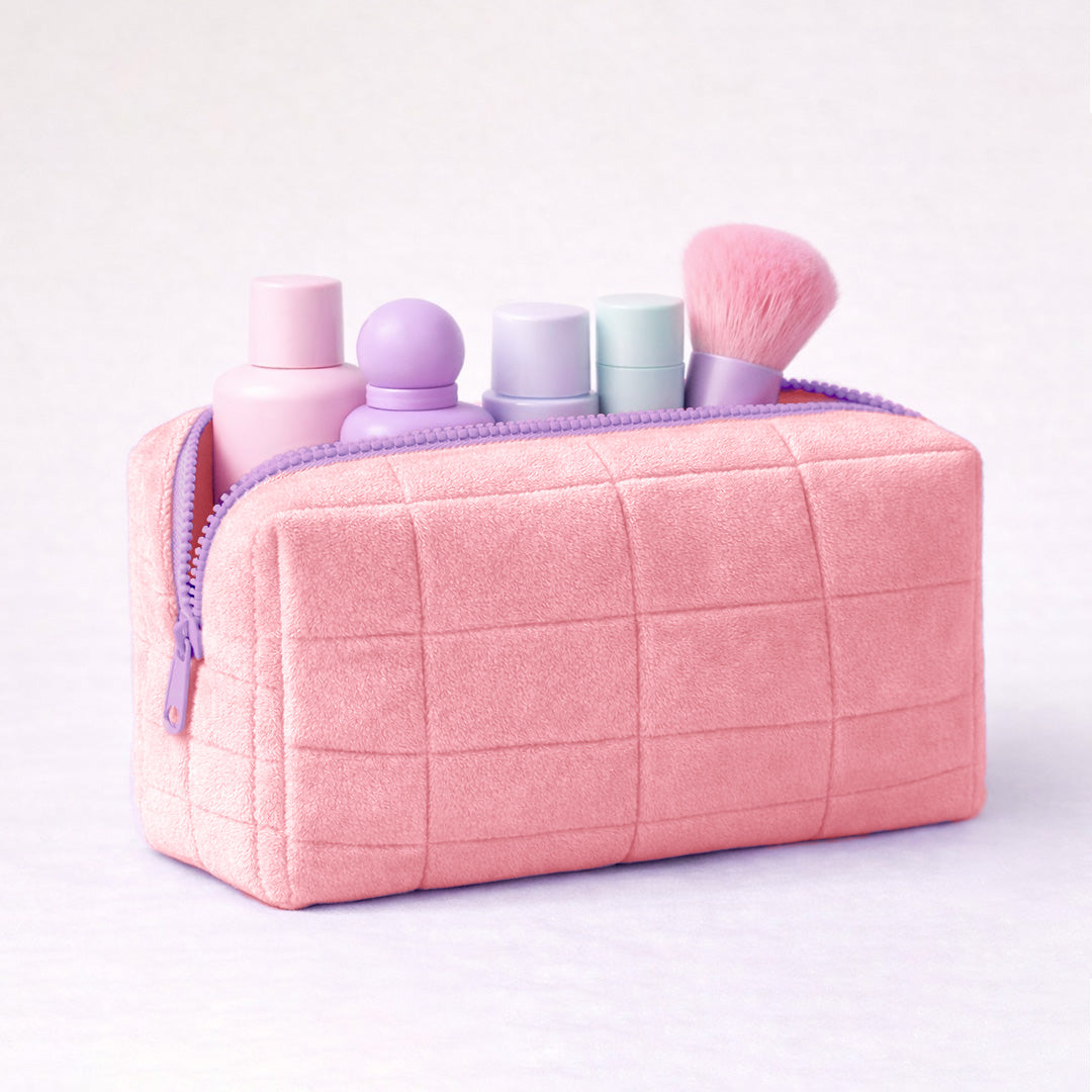 The Cloud Carry Pouch - Makeup & Travel Pouch for Everyday Essentials (Pink)