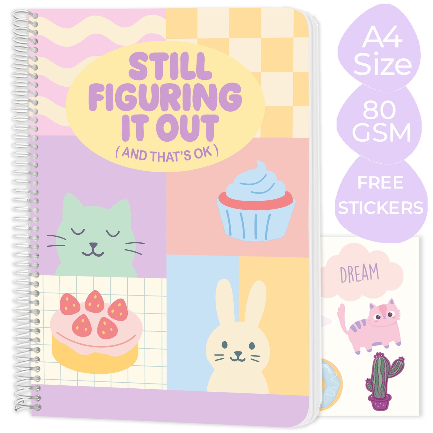 New A4 spiral notebooks - Pack of 6