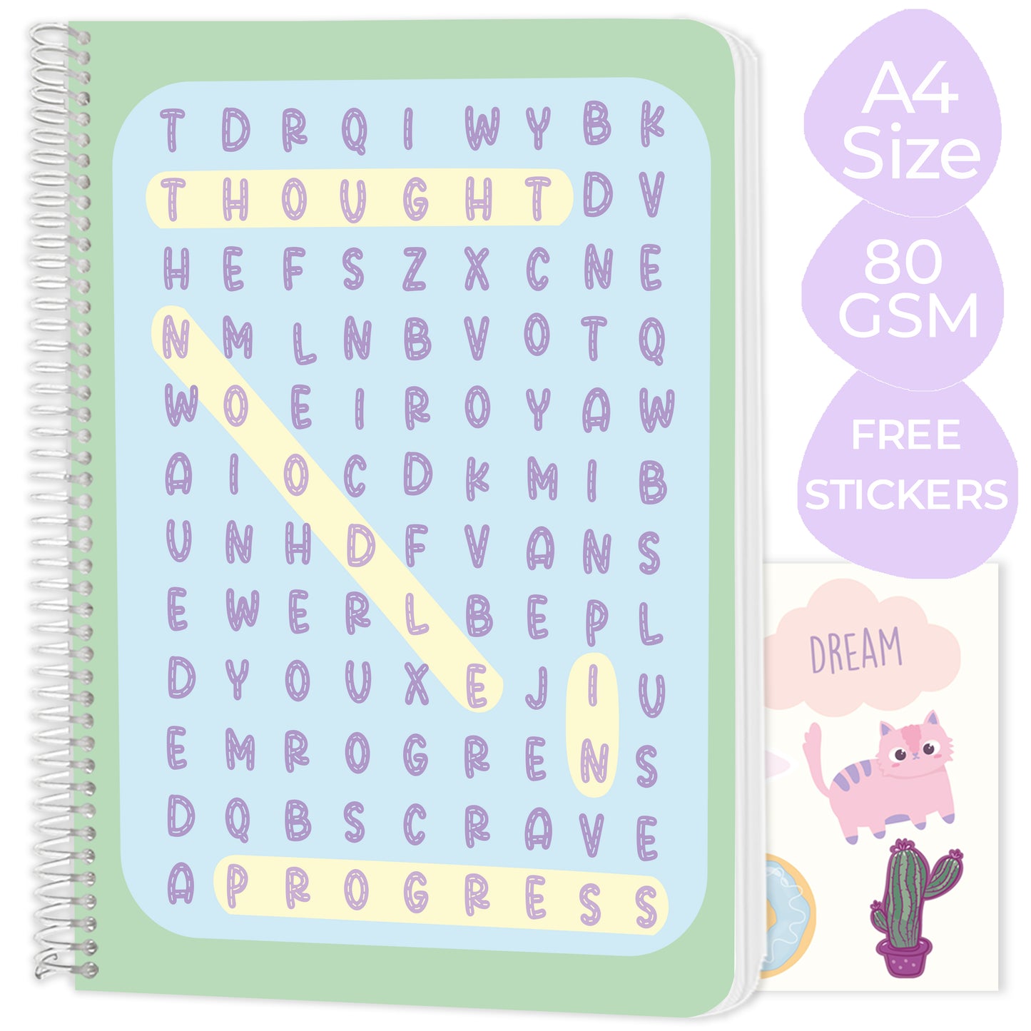 New A4 spiral notebooks - Pack of 6