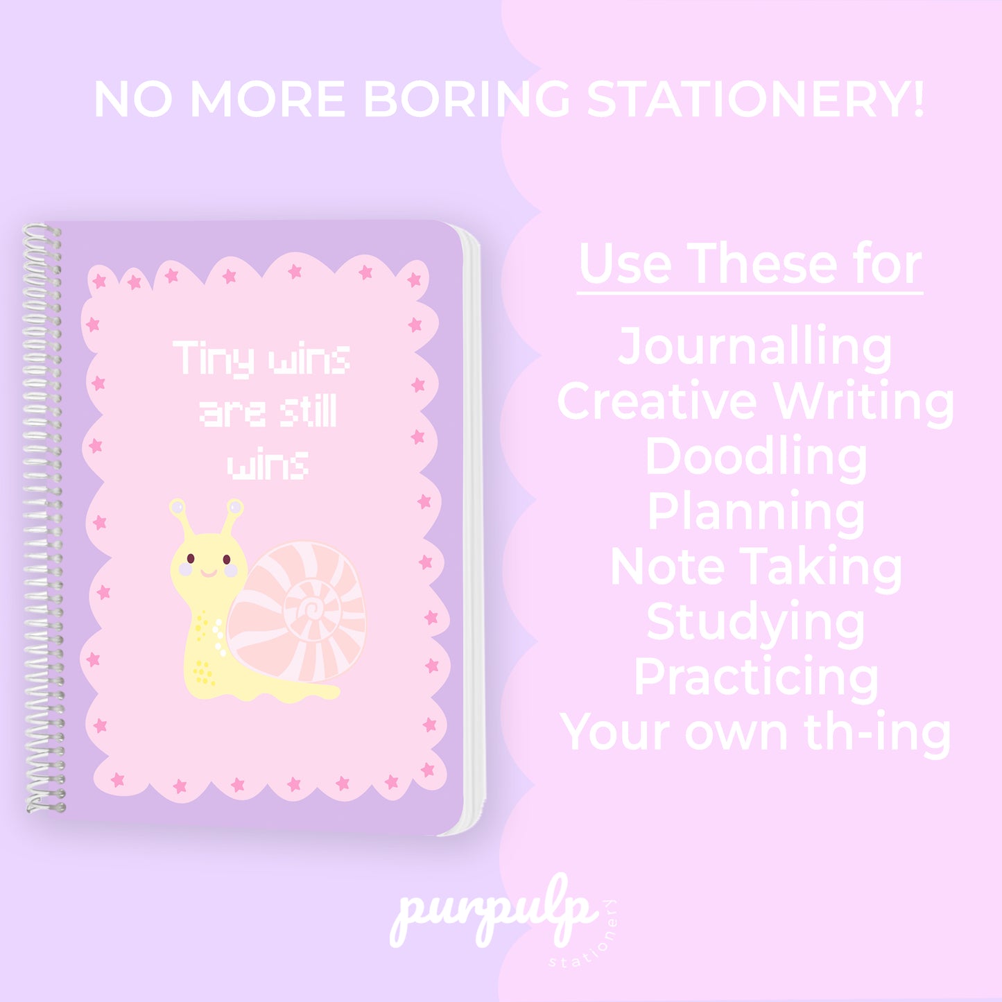 A4 spiral notebook "Tiny Wins Are Still Wins"