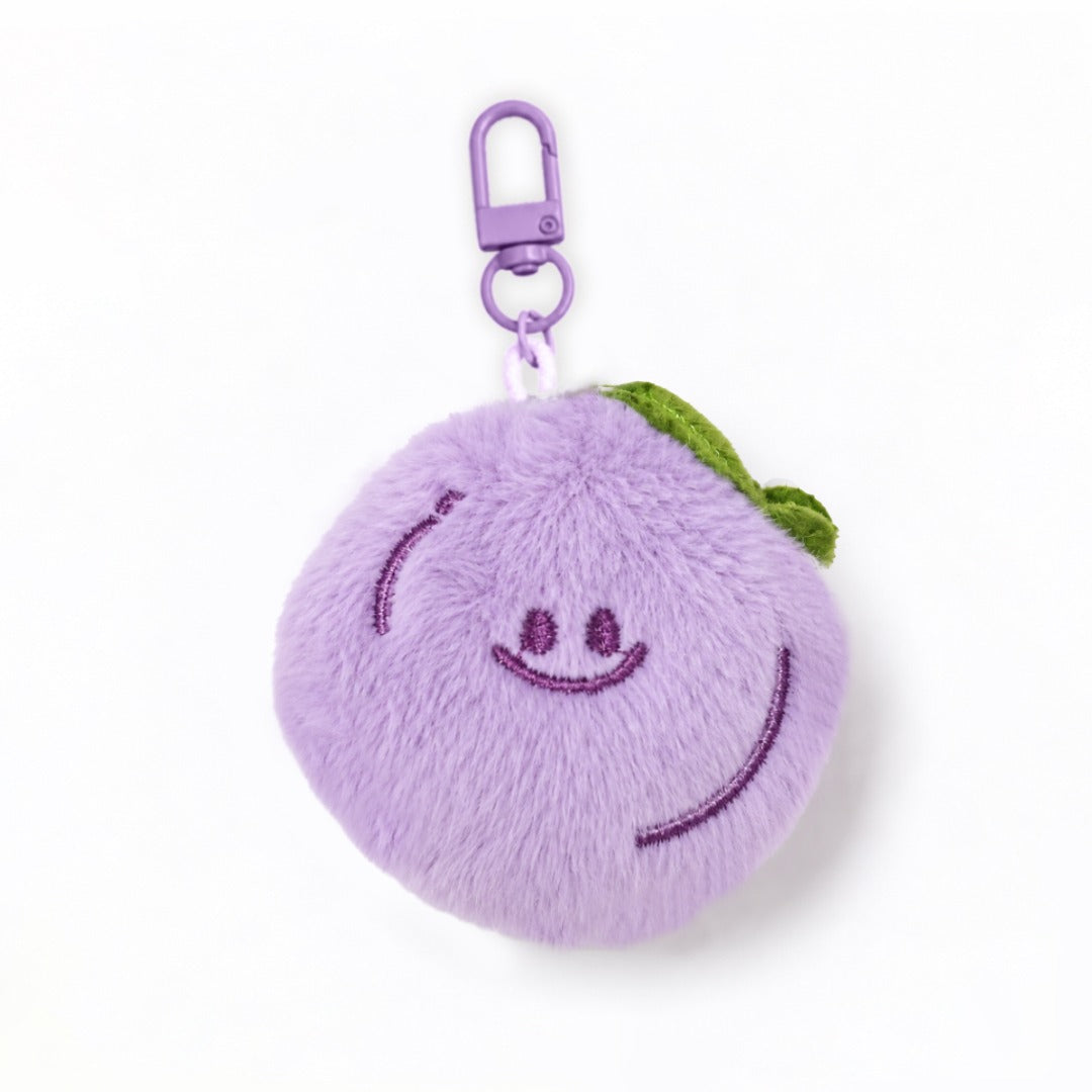 Cute & Soft Keychain Bag Charm - Plum Boo