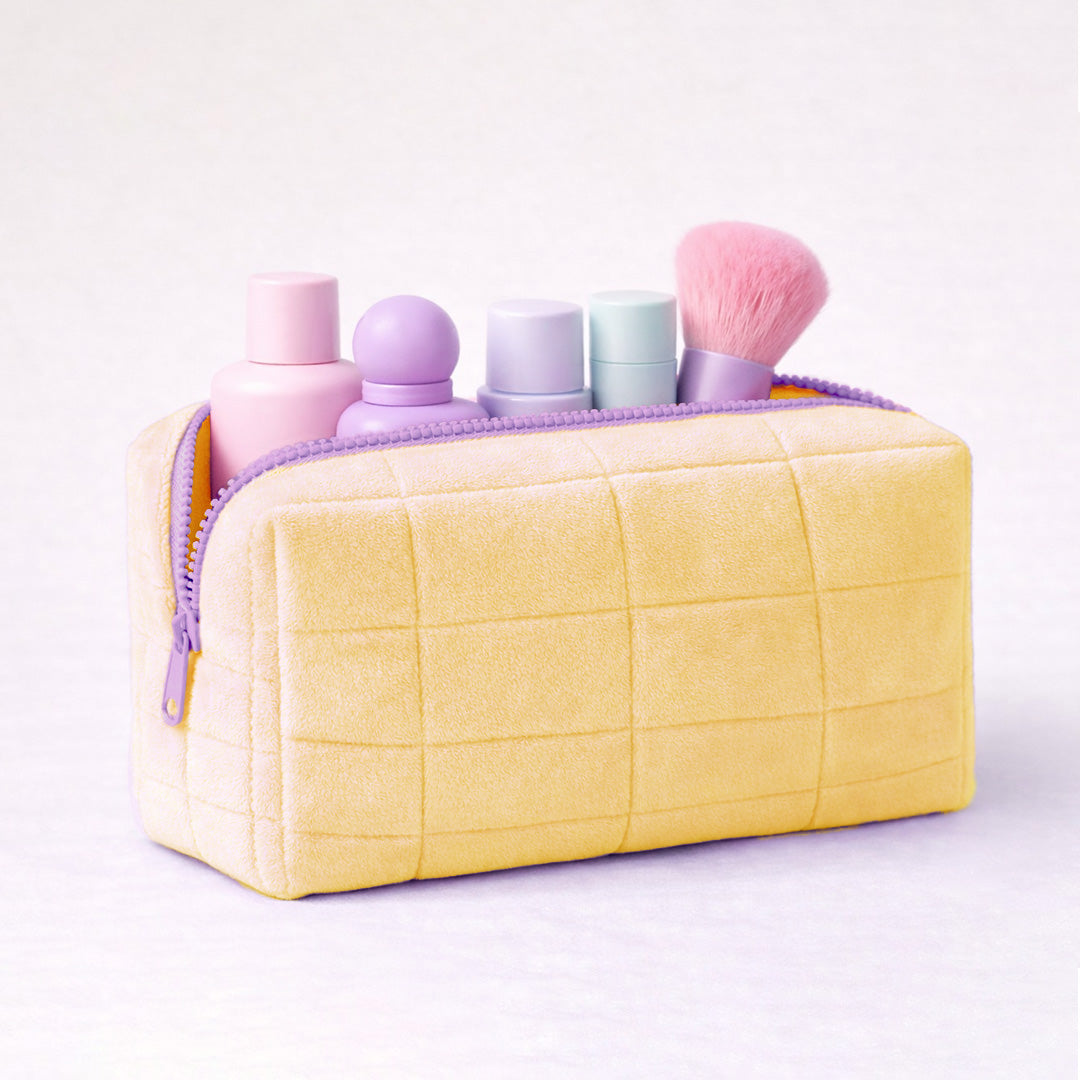 The Cloud Carry Pouch - Makeup & Travel Pouch for Everyday Essentials (Yellow)