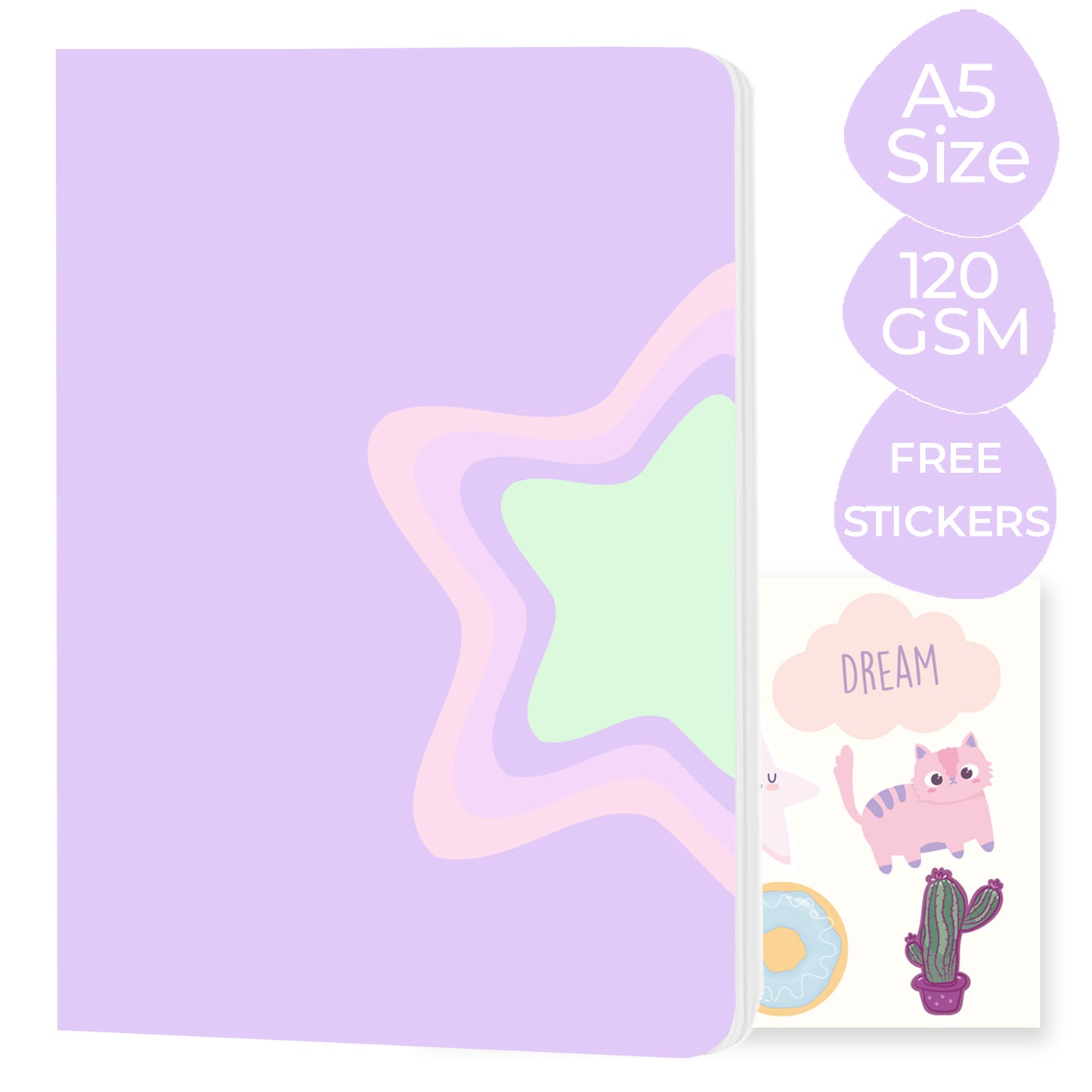 Multi-purpose A5 Notebook "You are a star"