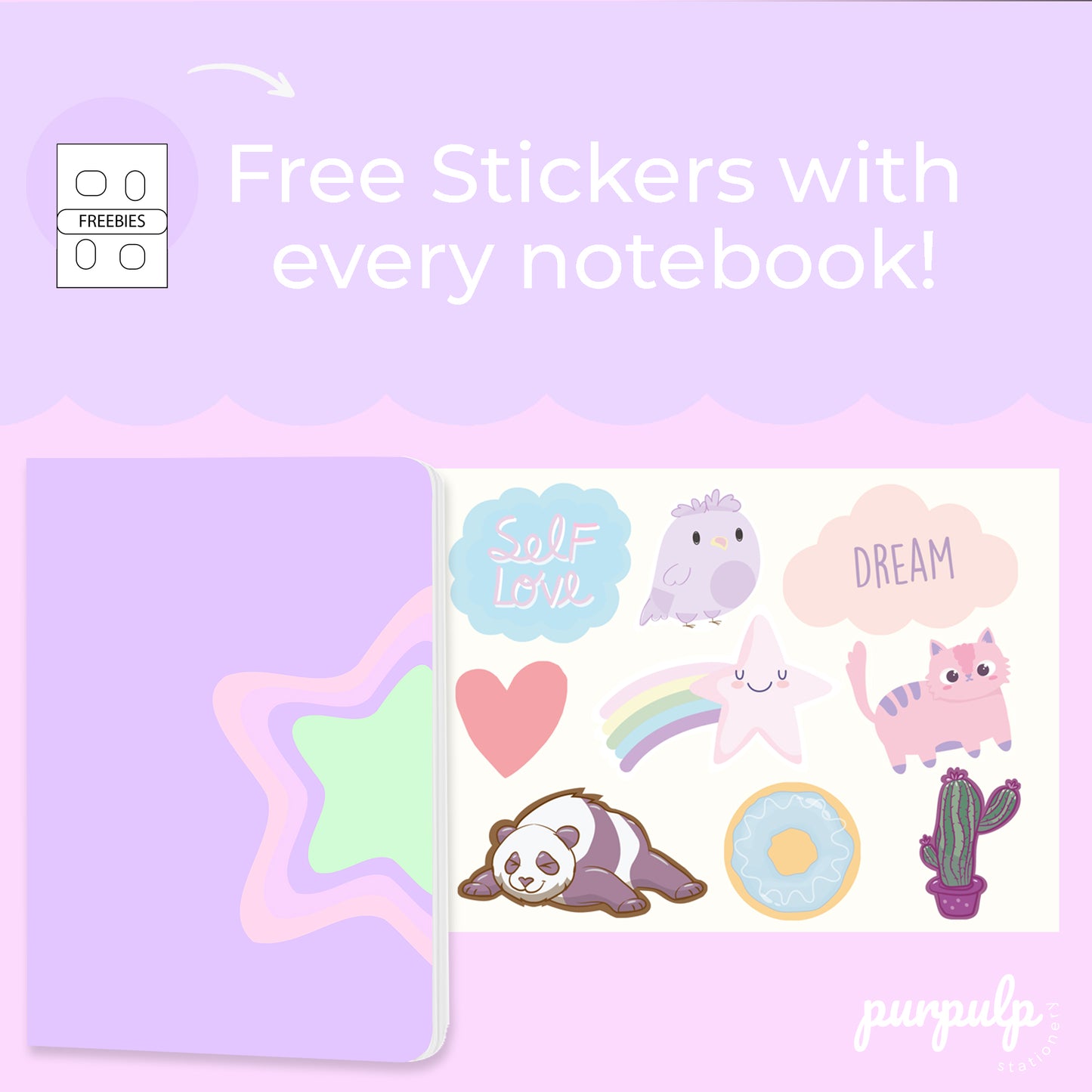 Multi-purpose A5 Notebook "You are a star"