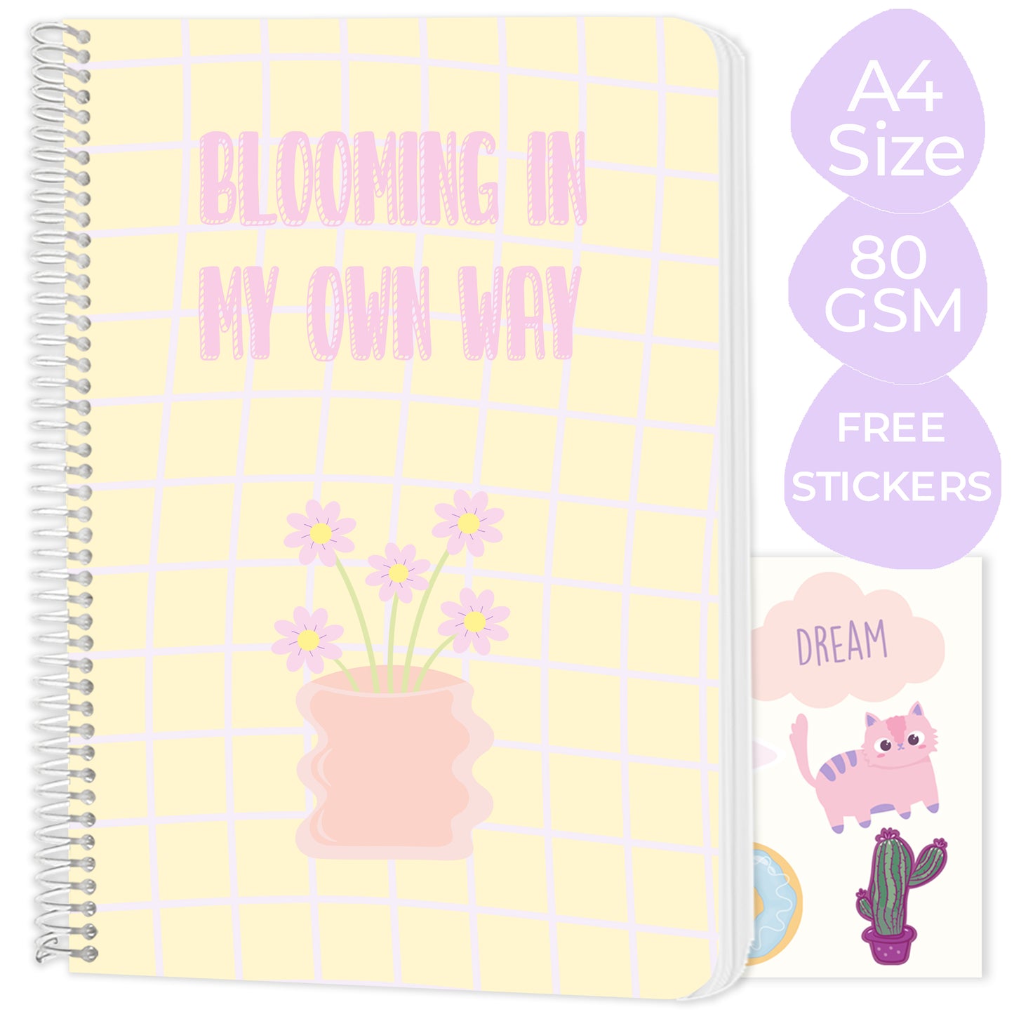 New A4 spiral notebooks - Pack of 6