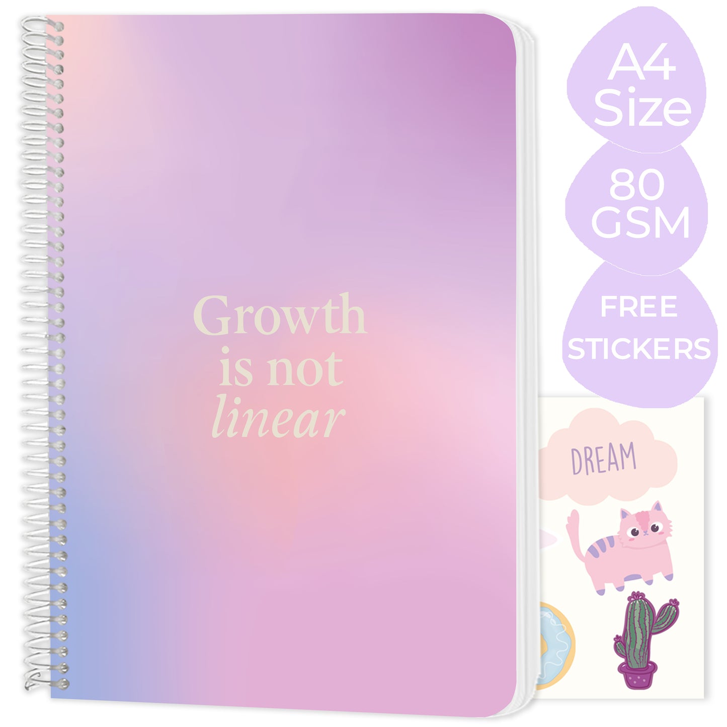 New A4 spiral notebooks - Pack of 6