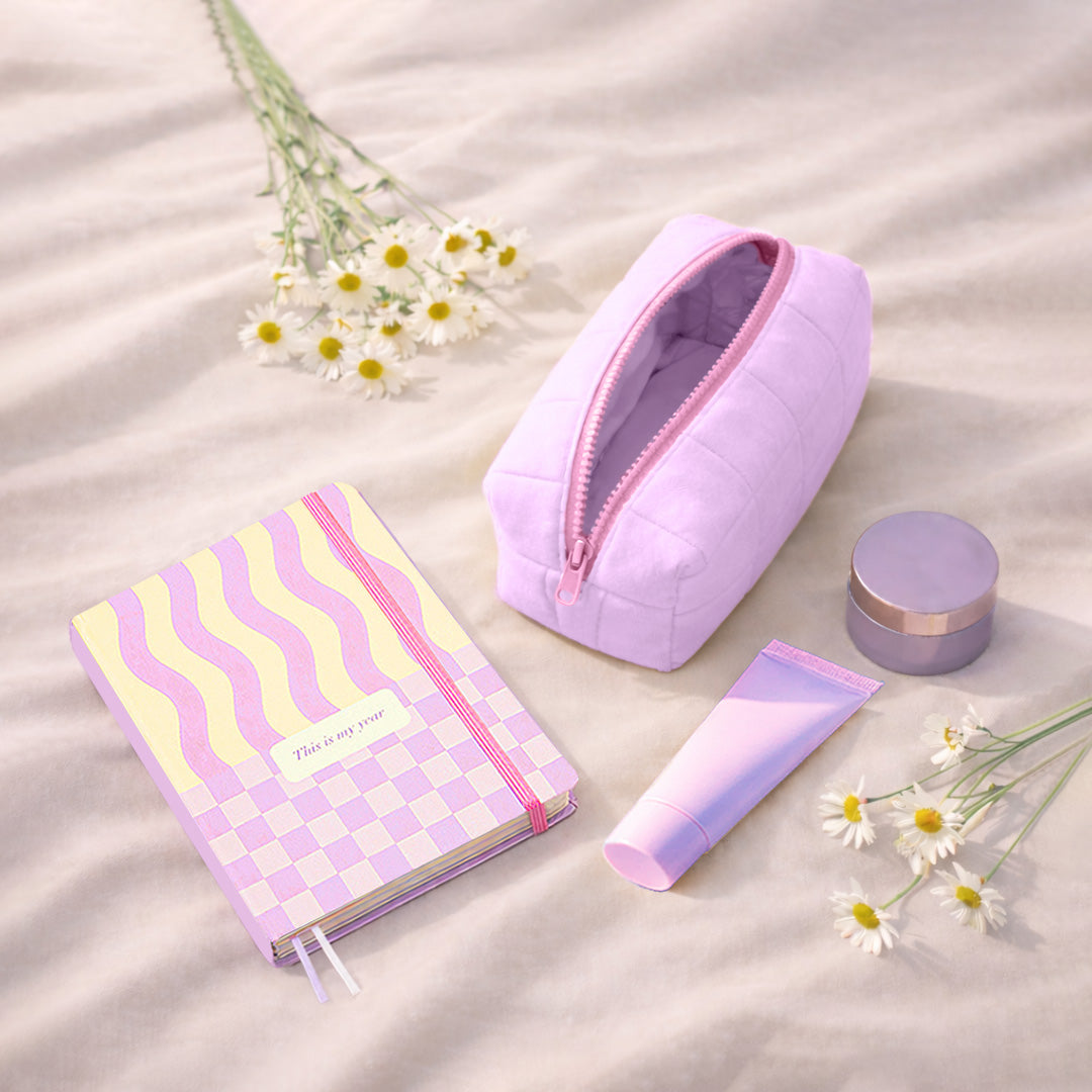 The Cloud Carry Pouch - Makeup & Travel Pouch for Everyday Essentials (Purple)