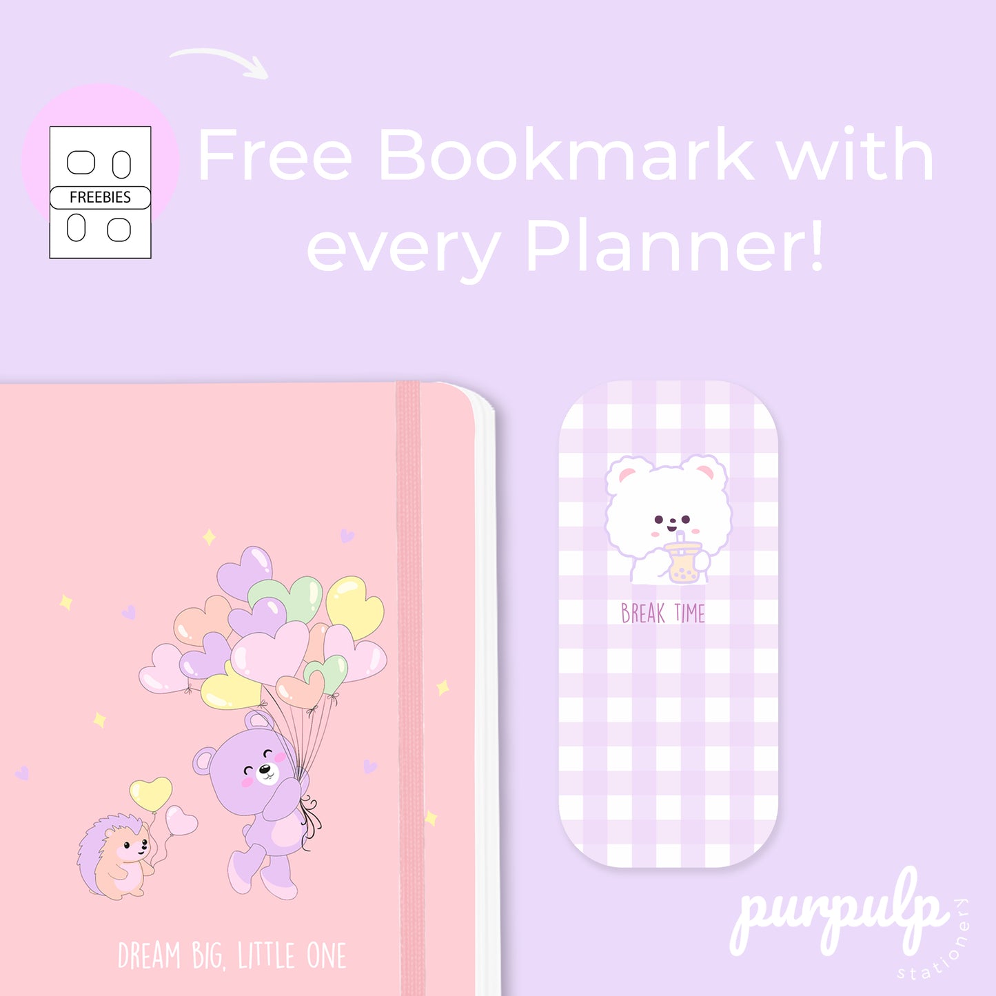 Undated yearly planner - Dream big, little one