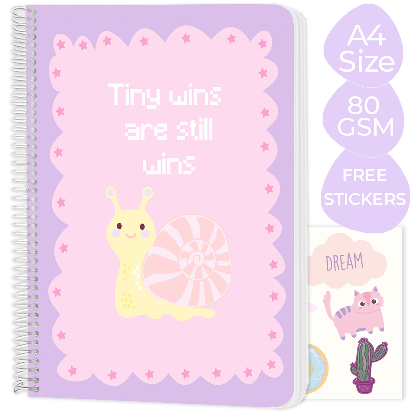 New A4 spiral notebooks - Pack of 6