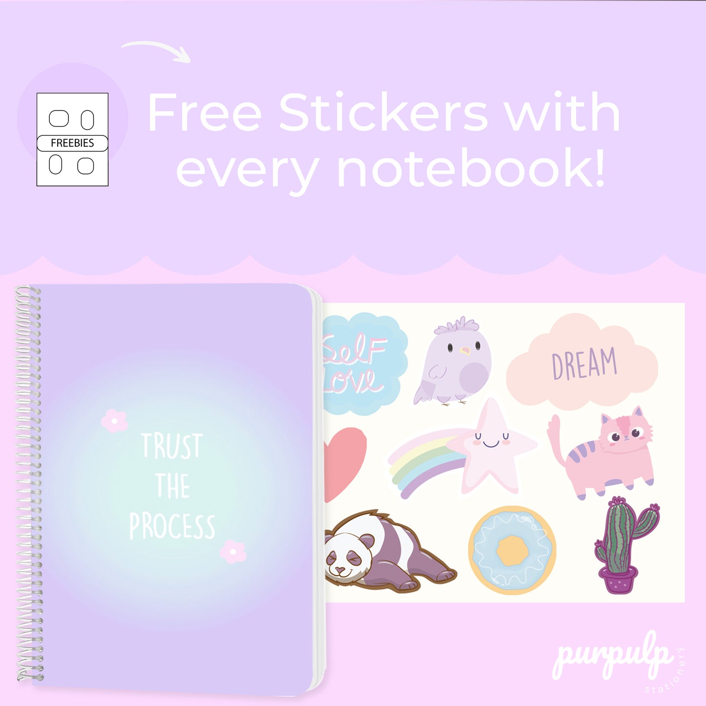 A4 Spiral Notebook "Trust the process"