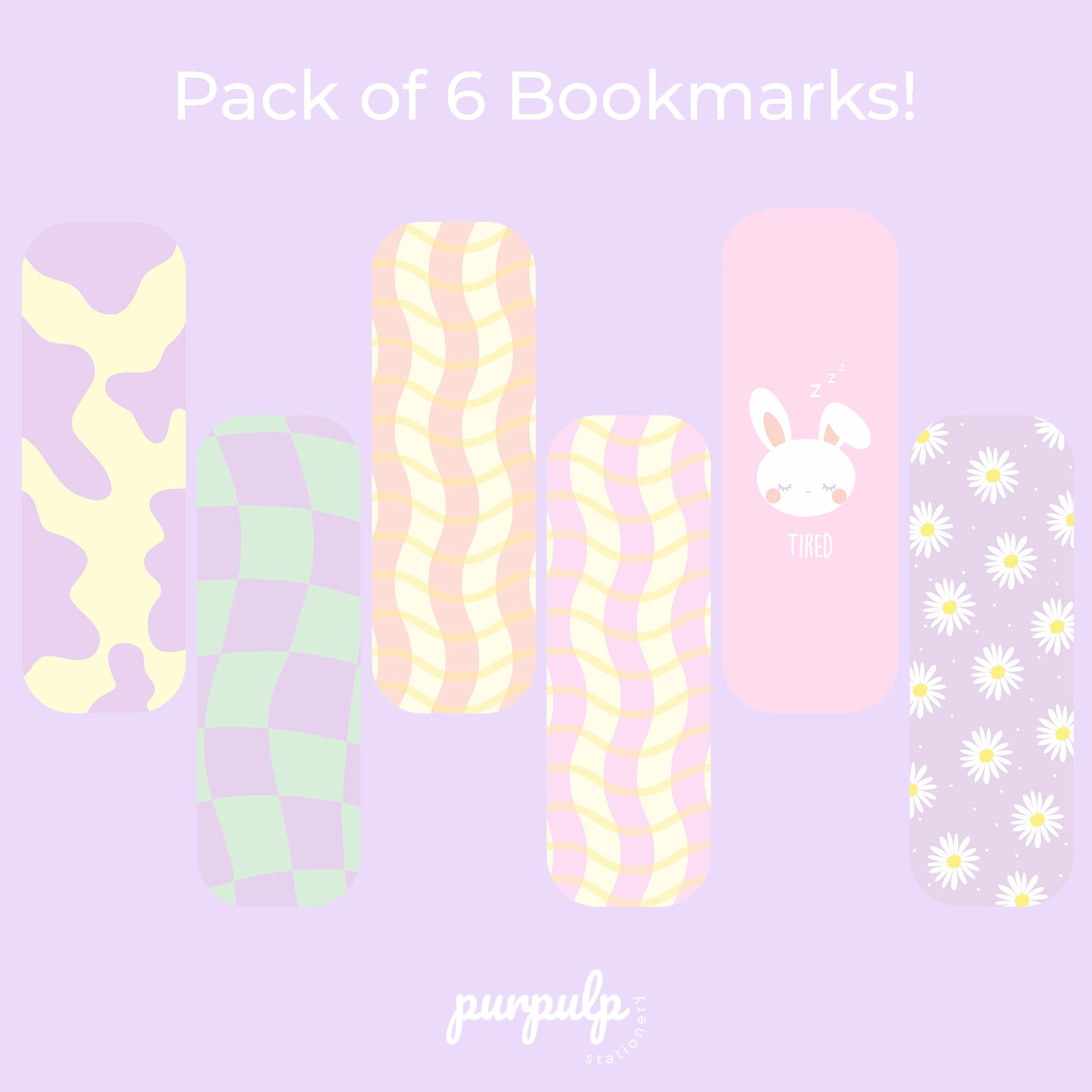 Cute bookmarks - Pack of 6