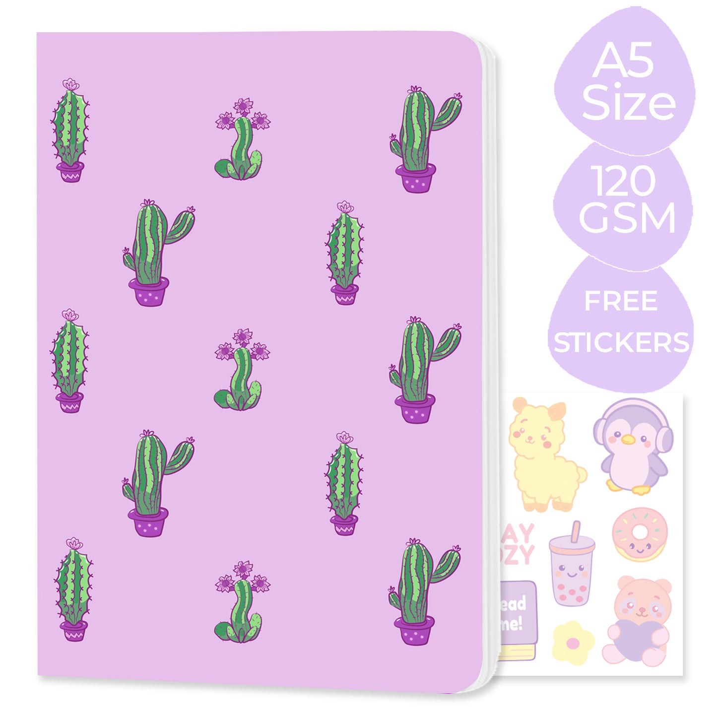 Multi-purpose A5 Notebook "Cactus"