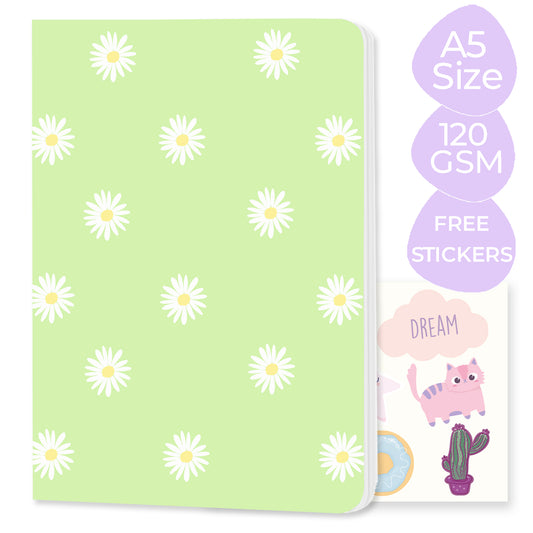 Multi-purpose A5 Notebook "Daisies"
