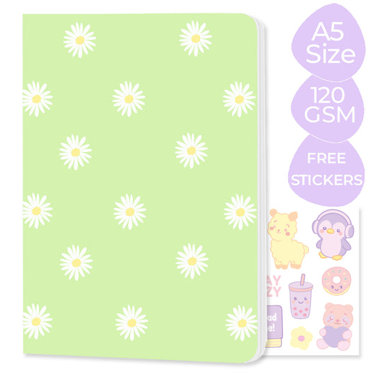 Multi-purpose A5 Notebook "Daisies"