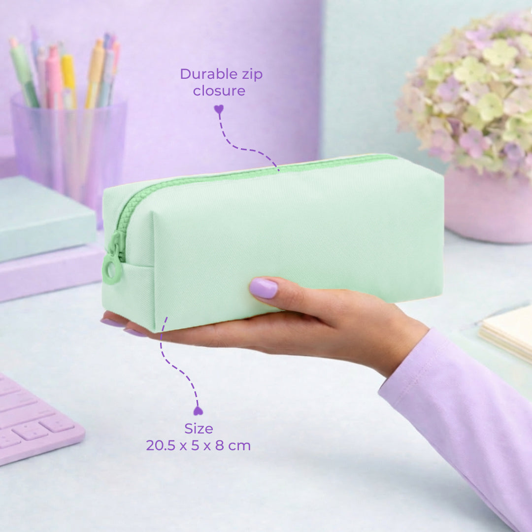The Pastel Pencil Pouch - Mint