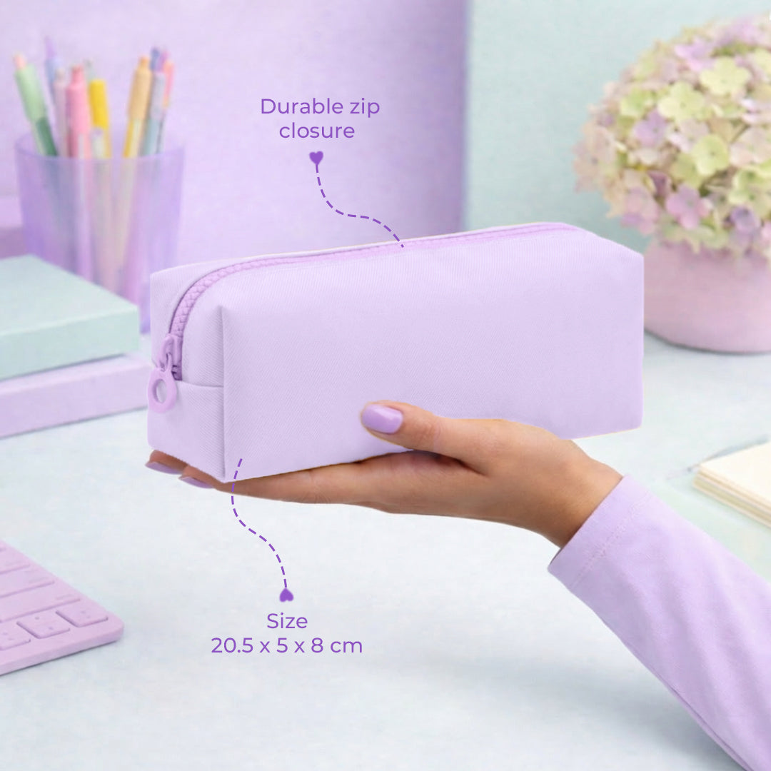 The Pastel Pencil Pouch - Purple